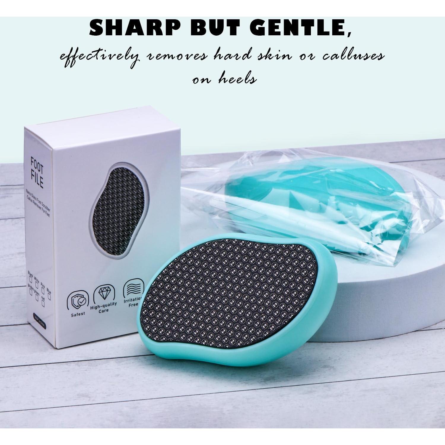 Lima de vidrio para pies Leeshine - Removedor de callos 10.9x7.1cm