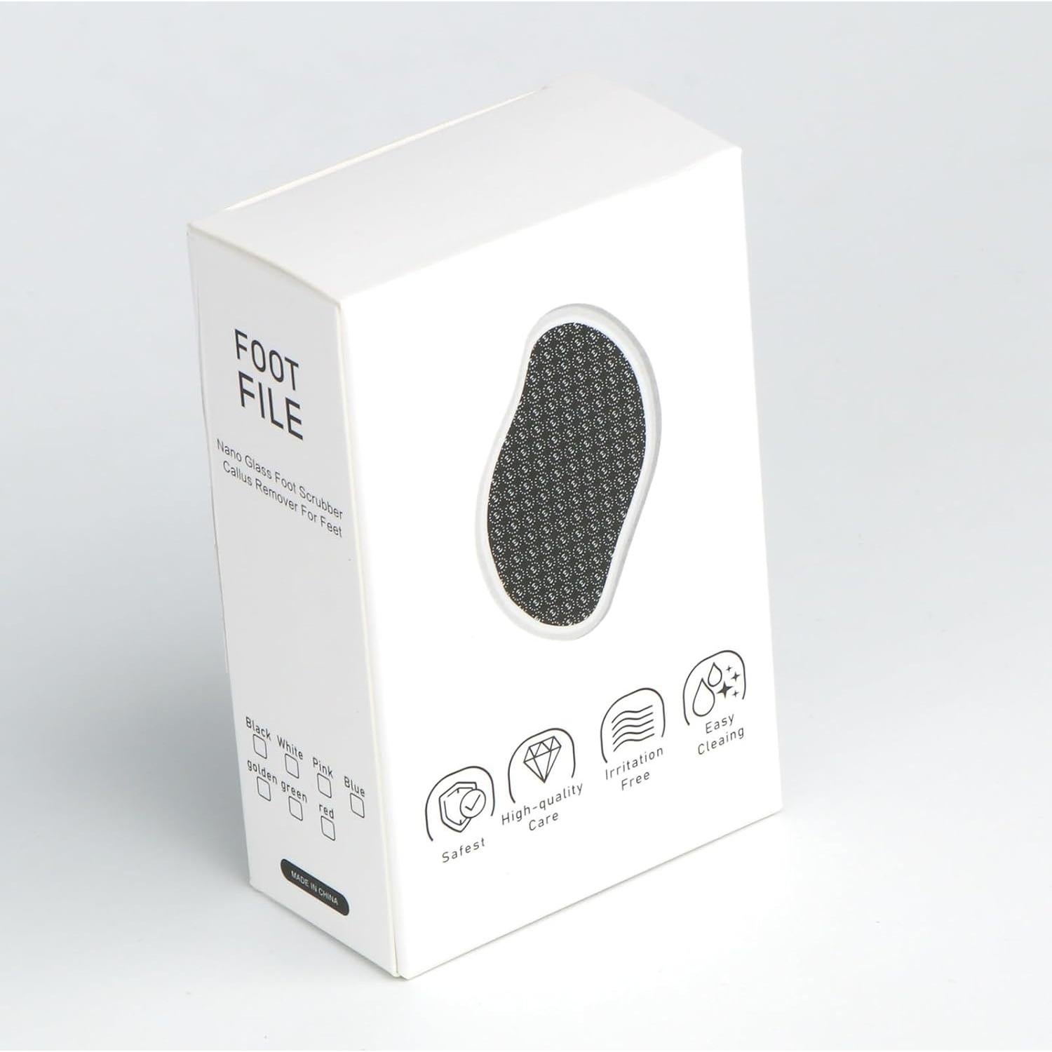 Lima de vidrio para pies Leeshine - Removedor de callos 10.9x7.1cm