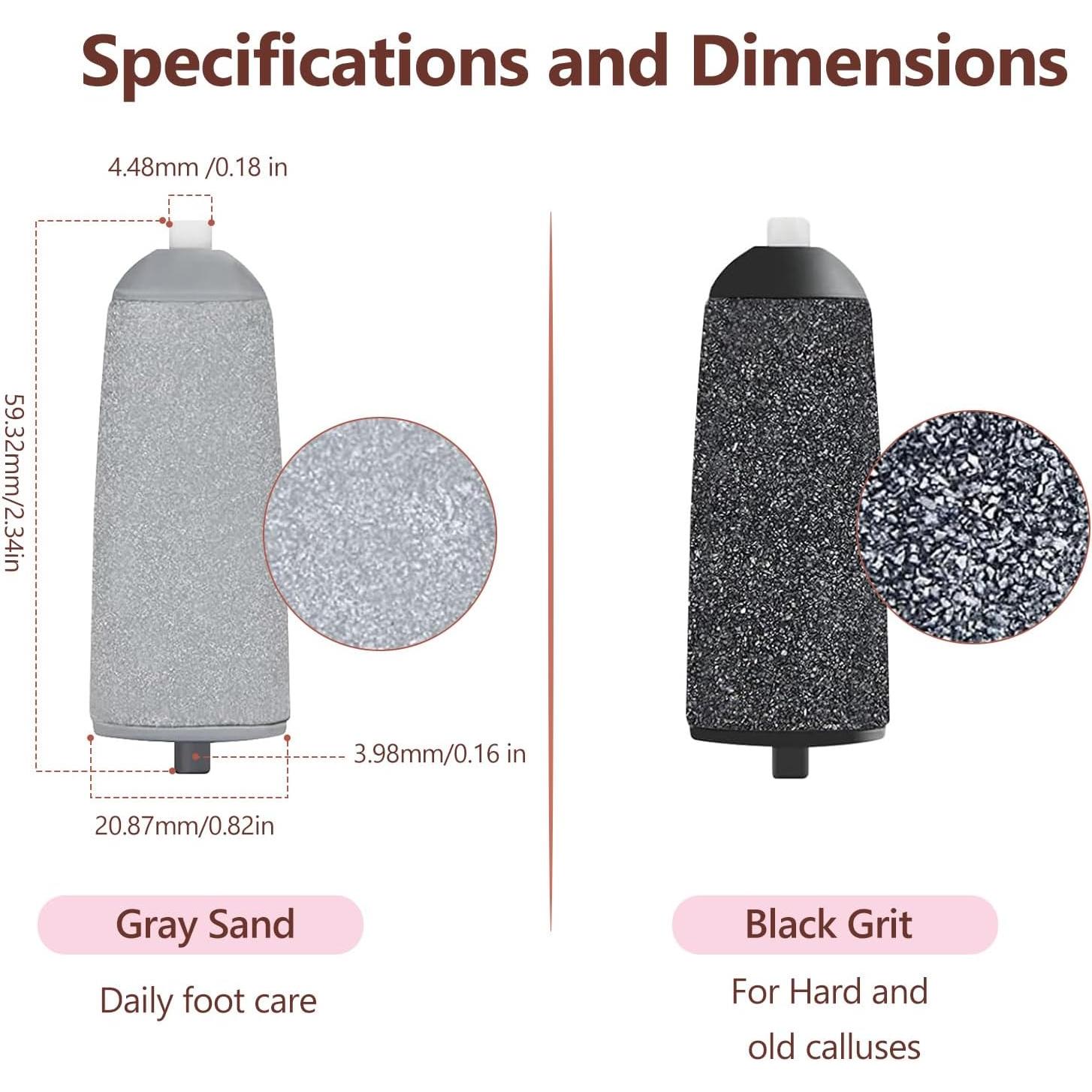 Paquete de 9 Cabezas de Repuesto para Pedicura Haootadiy