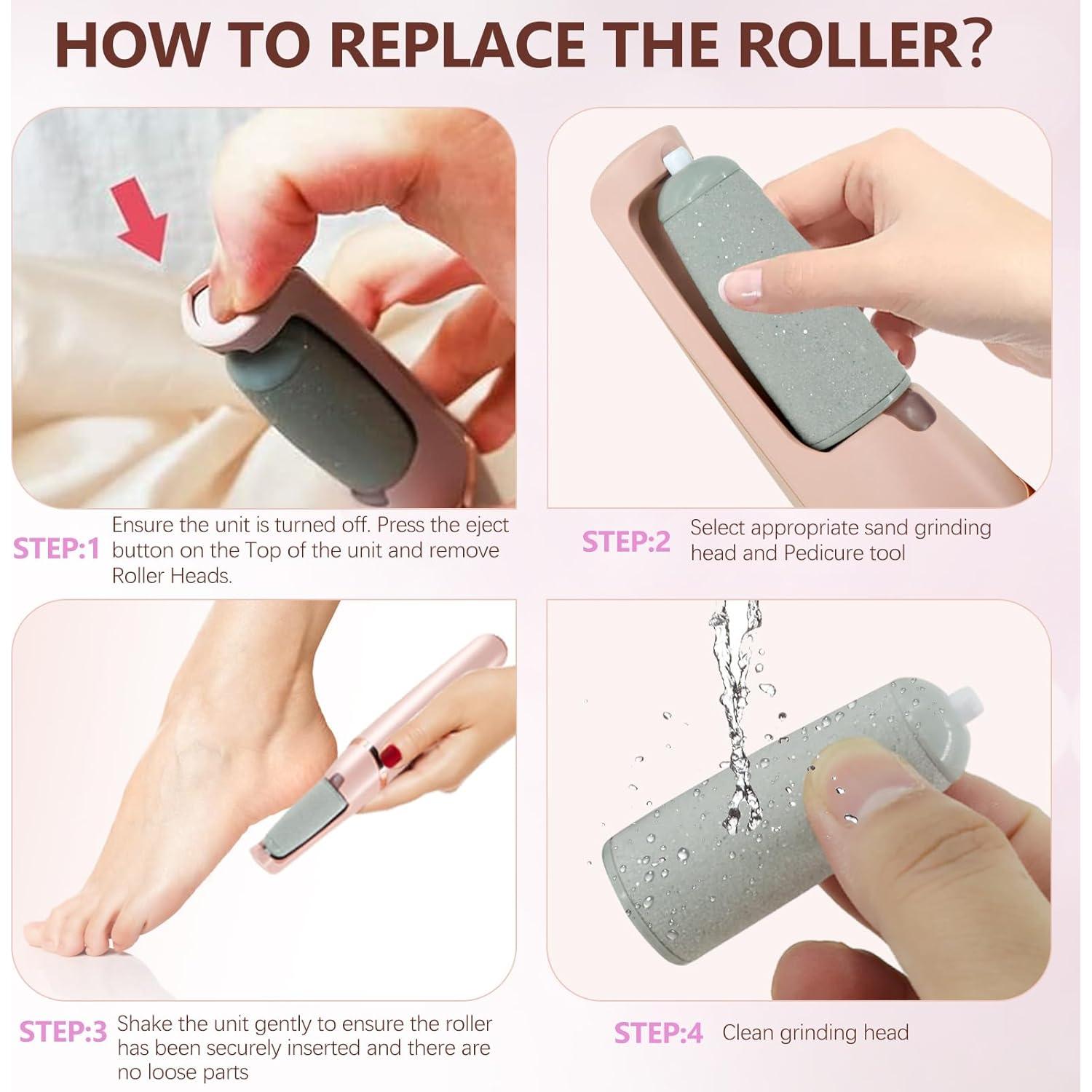 Paquete de 9 Cabezas de Repuesto para Pedicura Haootadiy