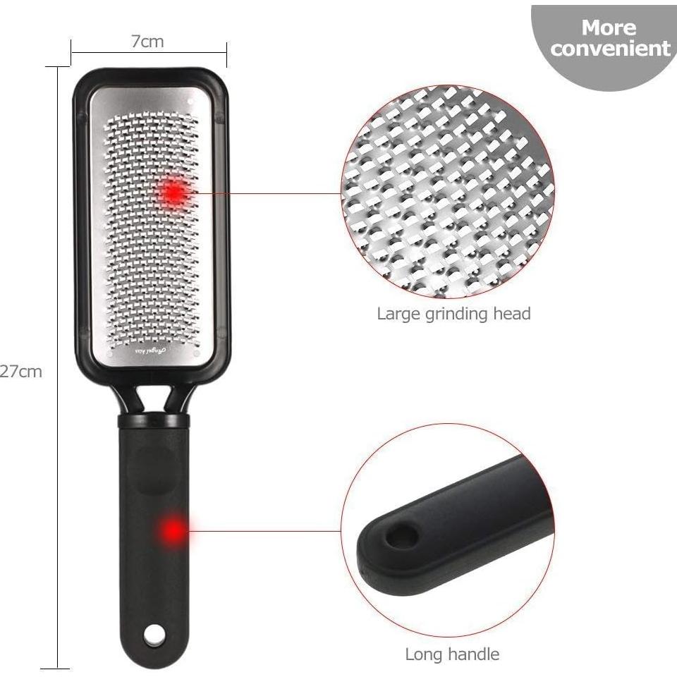 Lima de Pies Angel Kiss - Raspador de Acero Inoxidable Negro