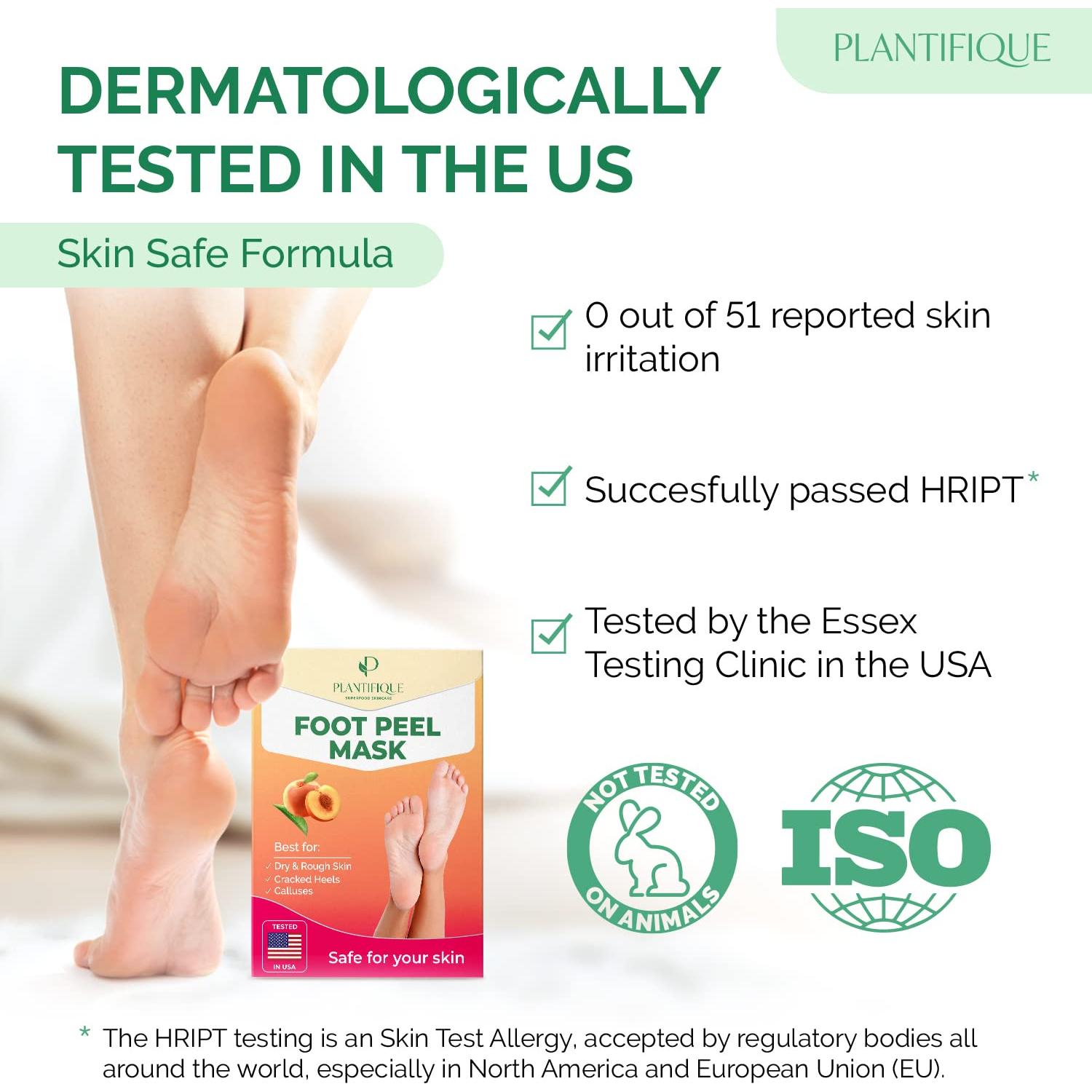 Mascarilla Exfoliante para Pies Plantifique - Durazno 2 Paquetes