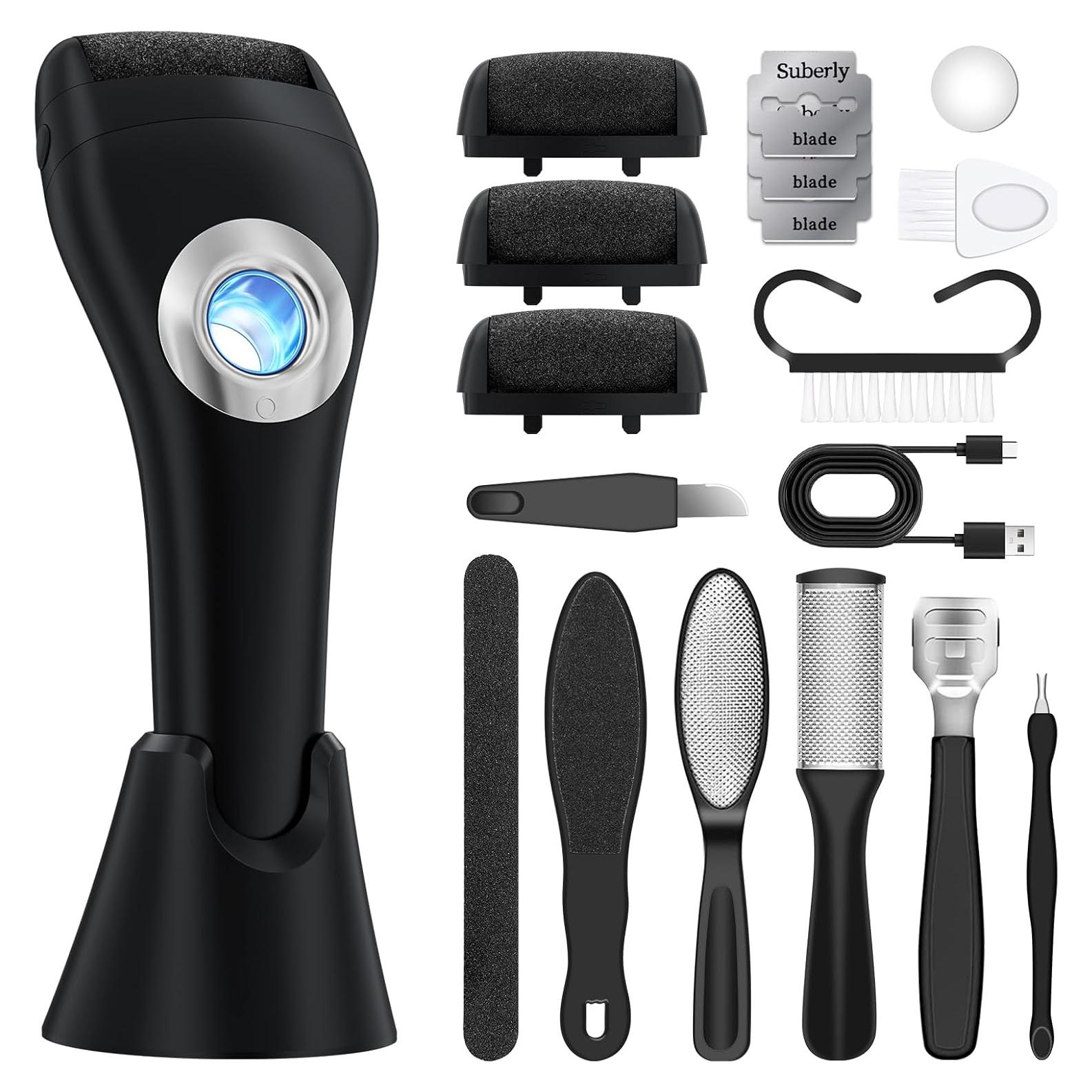 Removedor de Callos Eléctrico Hoxida con Luz y Soporte