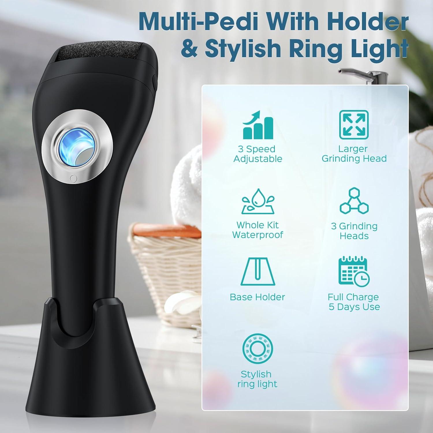 Removedor de Callos Eléctrico Hoxida con Luz y Soporte