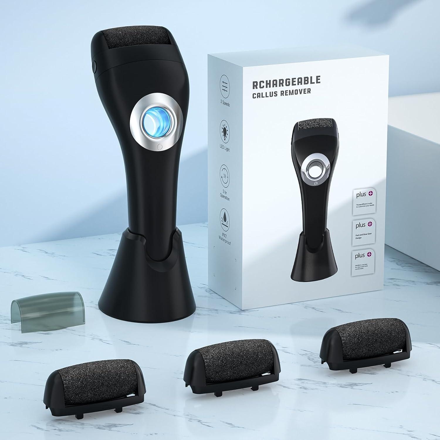 Removedor de Callos Eléctrico Hoxida con Luz y Soporte