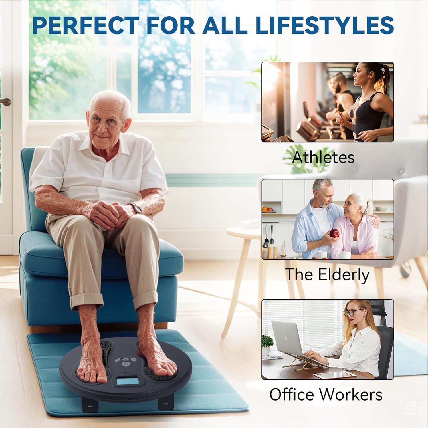 Masajeador de pies EMS 1-STEP AP-79EK-HJ58 10 Modos 50 Intensidades