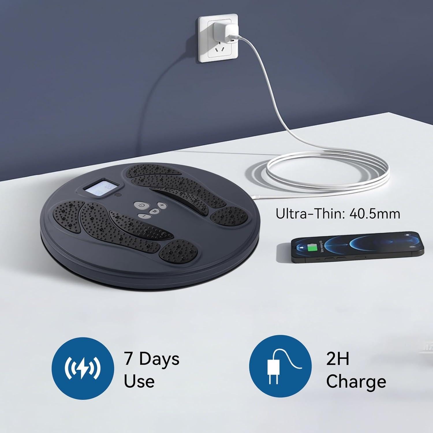 Masajeador de pies EMS 1-STEP AP-79EK-HJ58 10 Modos 50 Intensidades