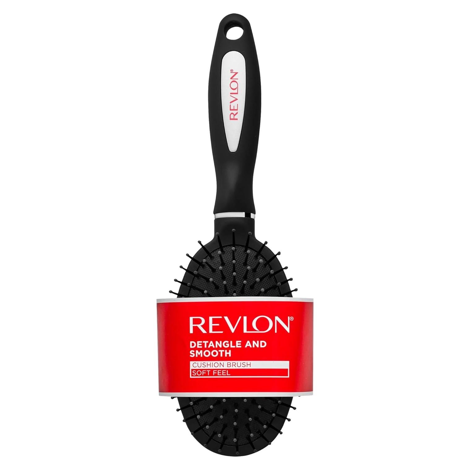 Cepillo para el cabello Revlon Detangle & Smooth Negro 1 Unidad