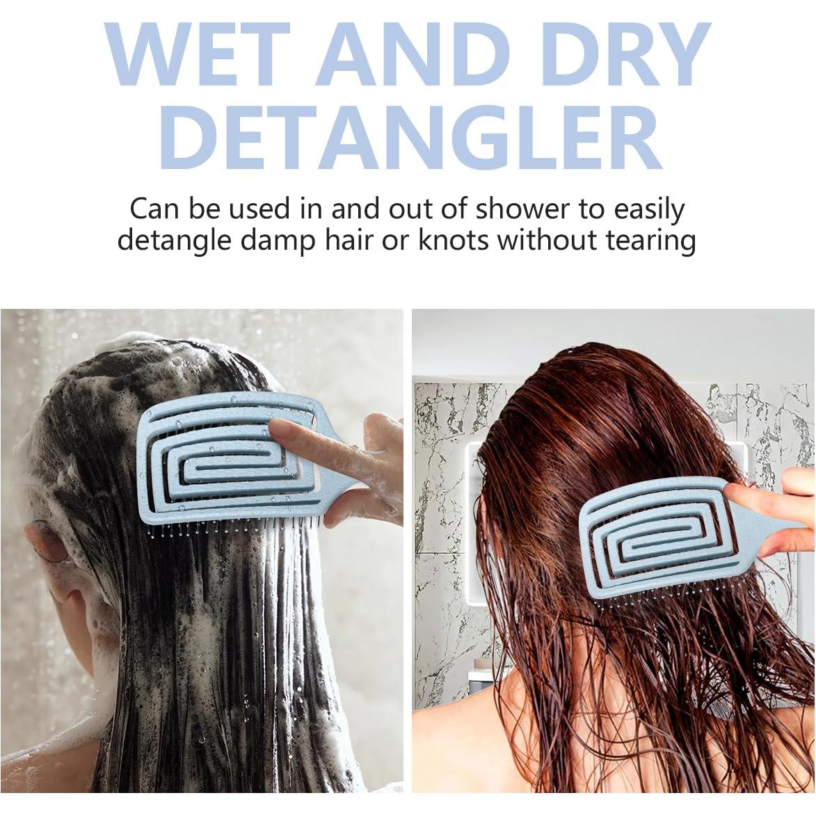 Cepillo Desenredante Ventilado Daily Gard Azul 23.5x8.5cm