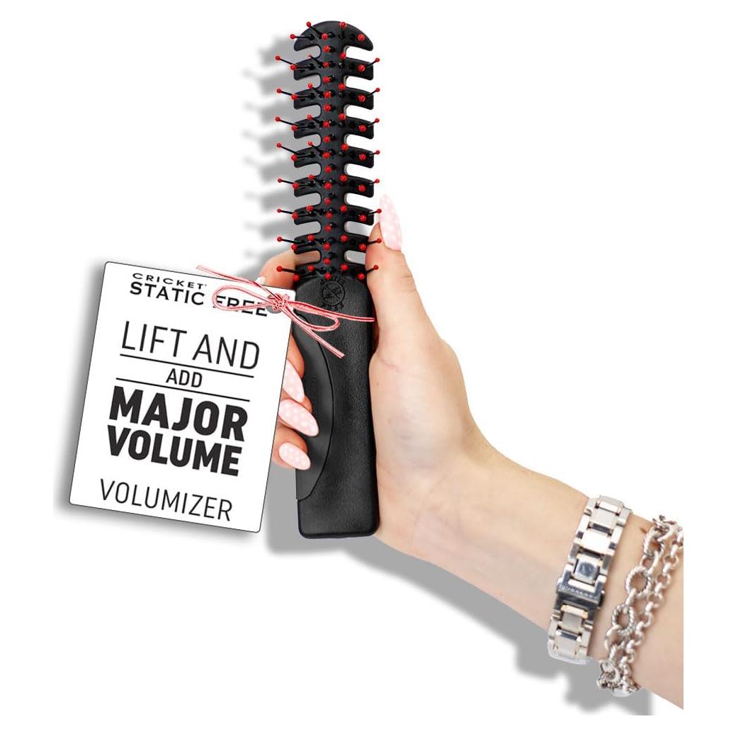 Cepillo Voluminizador Sin Estática Cricket - 20 cm, Anti-Estático