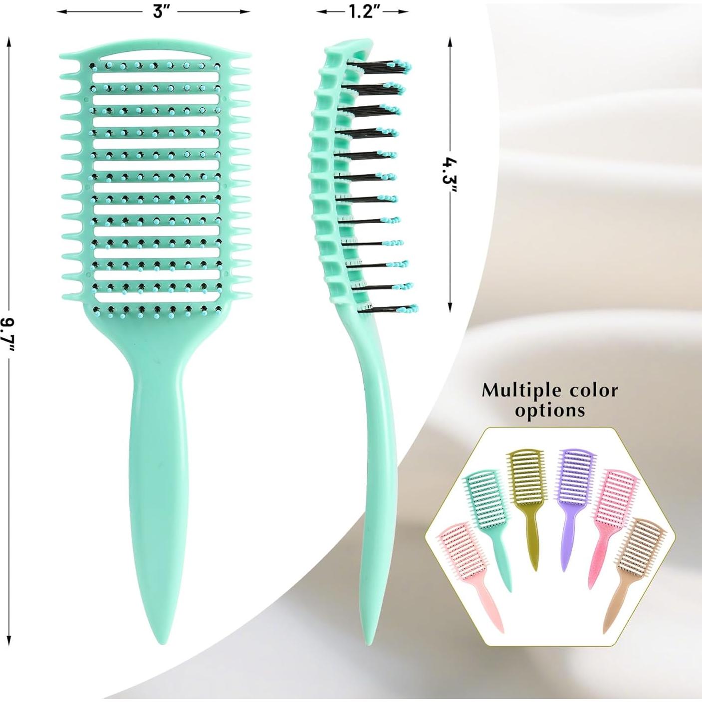 Cepillo Definidor de Rizos Manrator Verde - Ventilado, Antifrizz