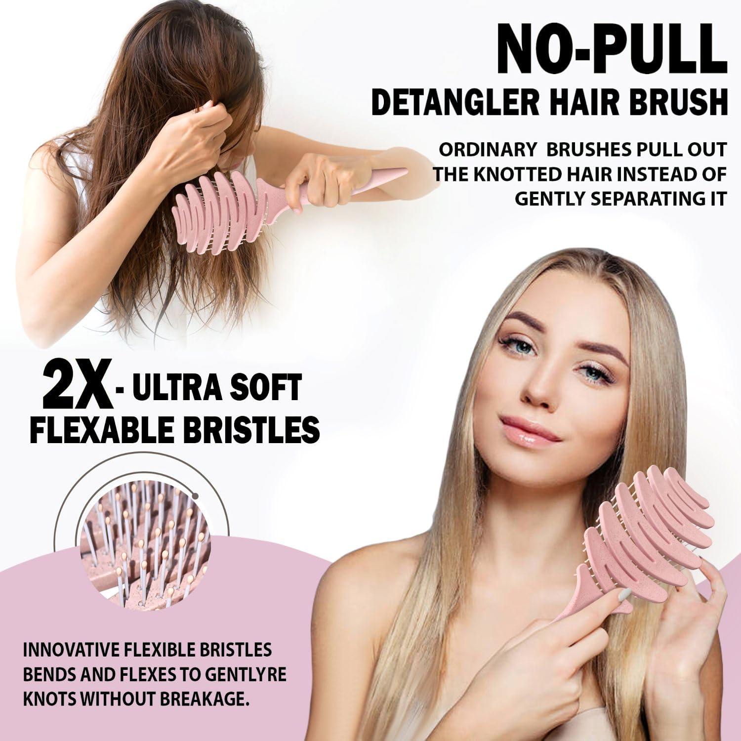 Cepillo Desenredante Ventilado Favolosa - Sin Dolor, 24.5 cm