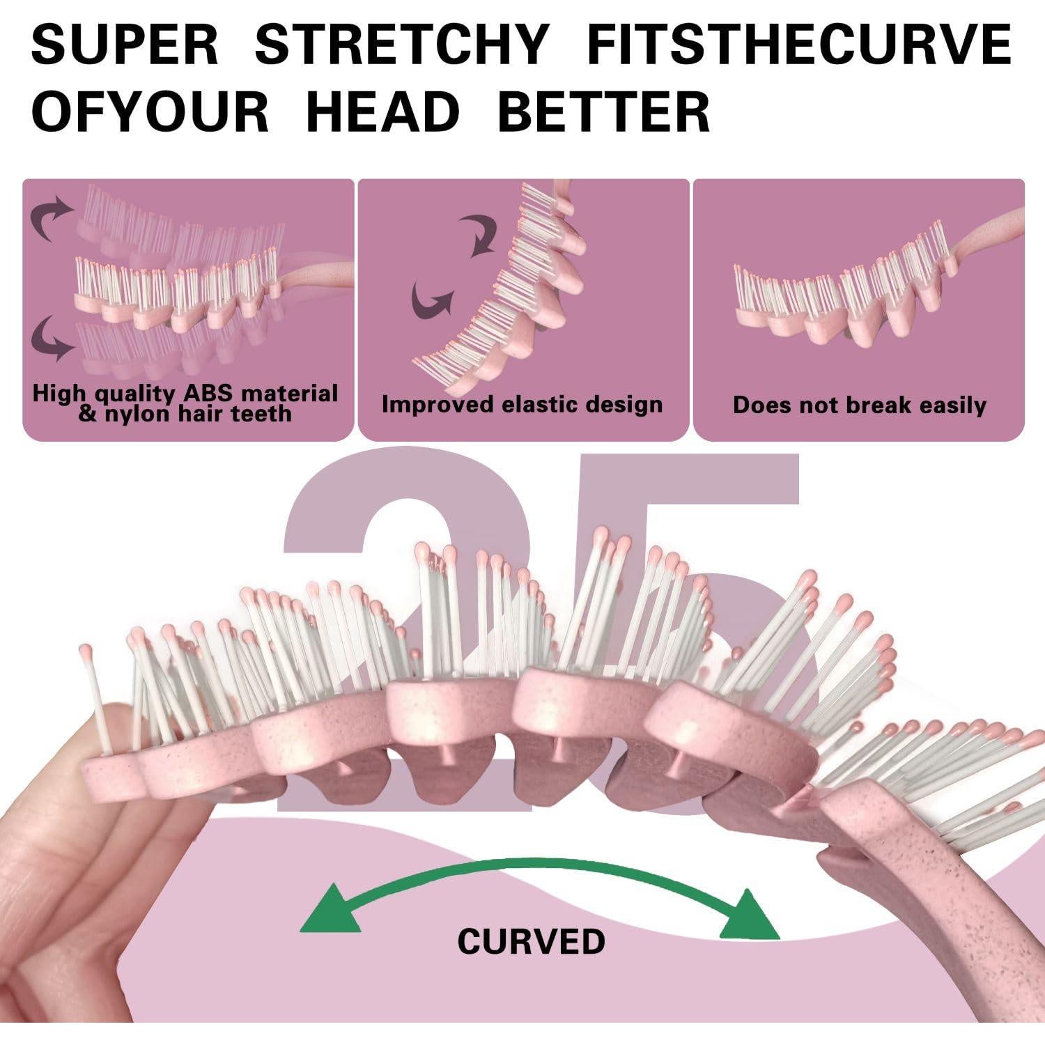 Cepillo Desenredante Ventilado Favolosa - Sin Dolor, 24.5 cm