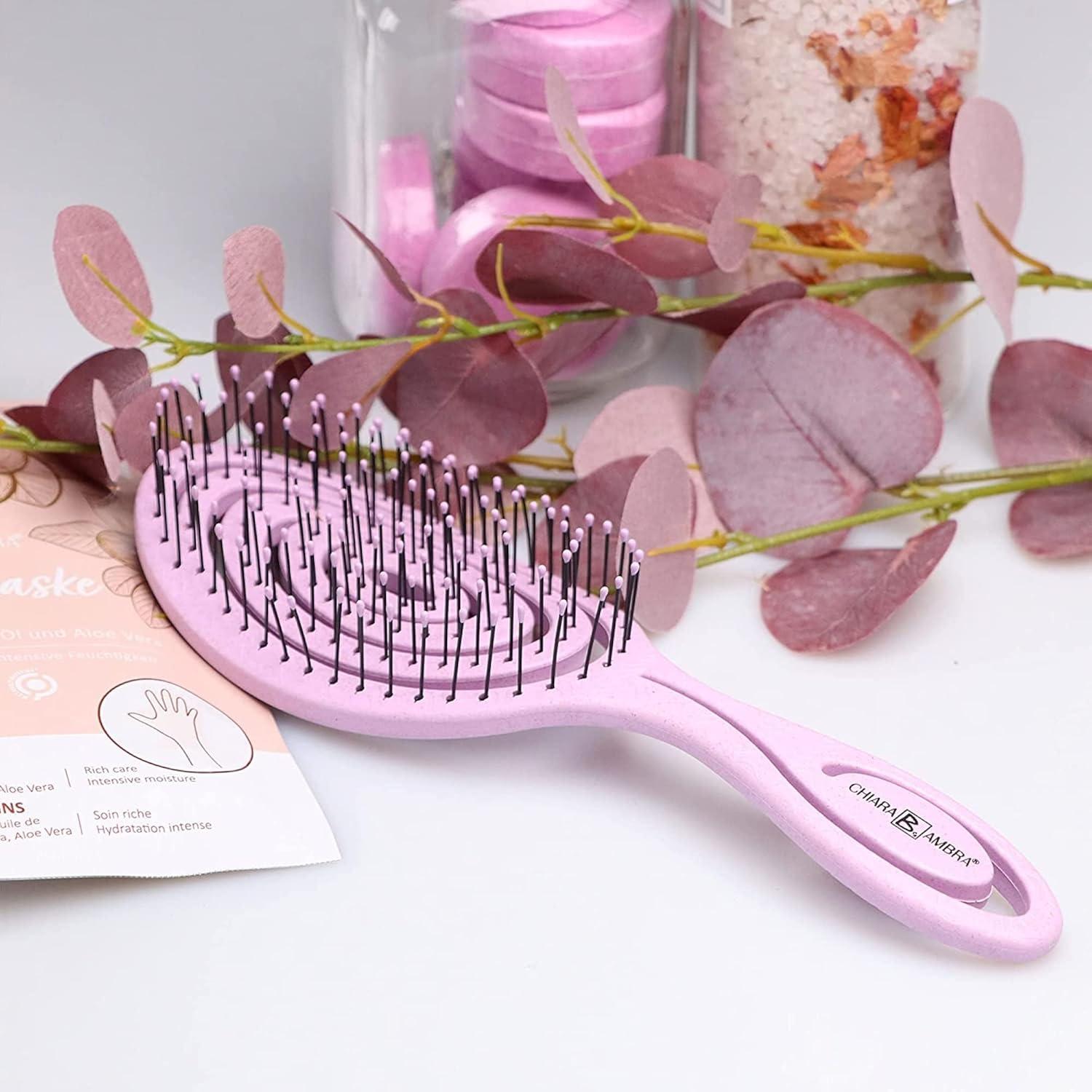 Cepillo Desenredante Chiara Ambra Lila para Todo Tipo de Cabello