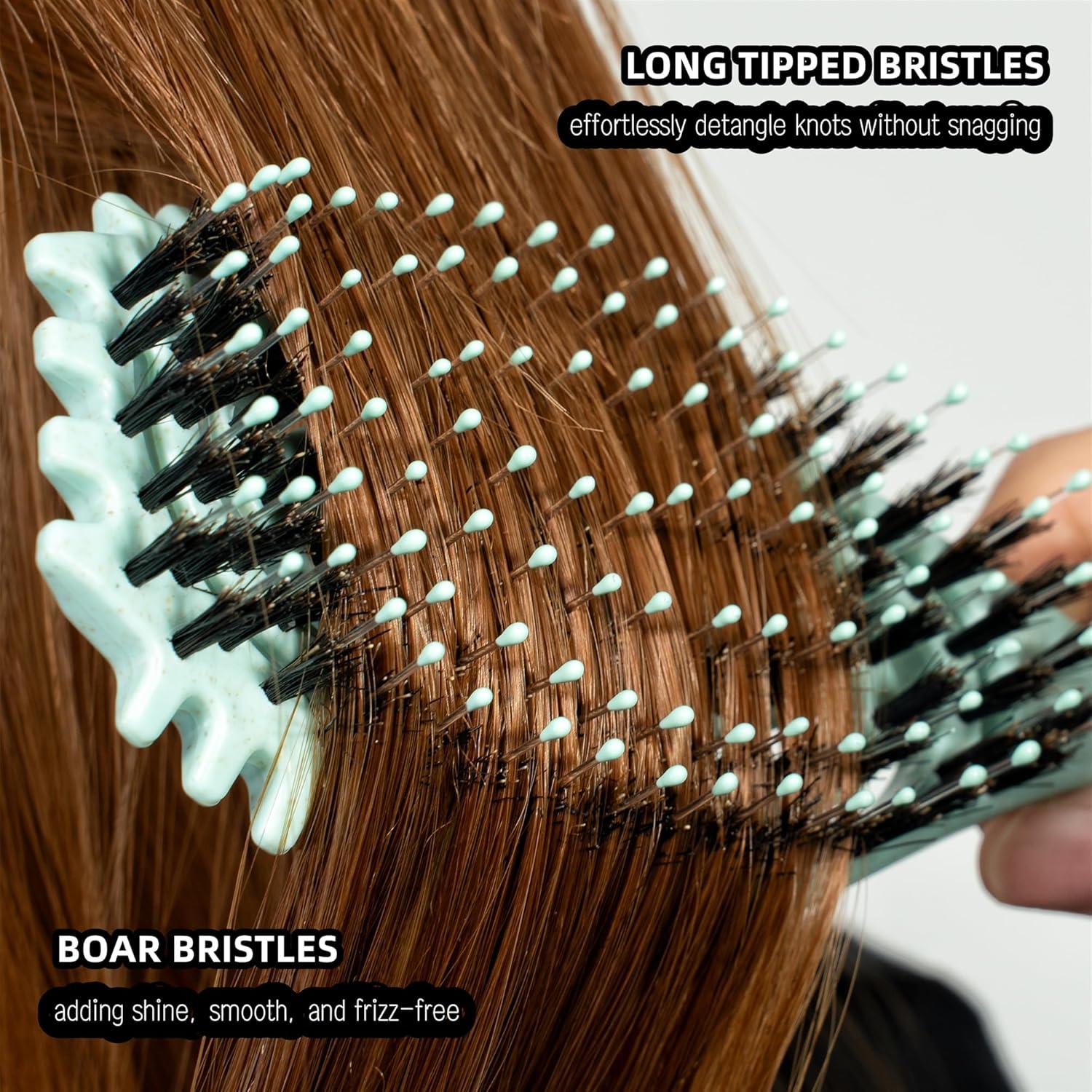 Cepillo Definidor de Rizos Oumigiz Turquesa para Cabello Rizado