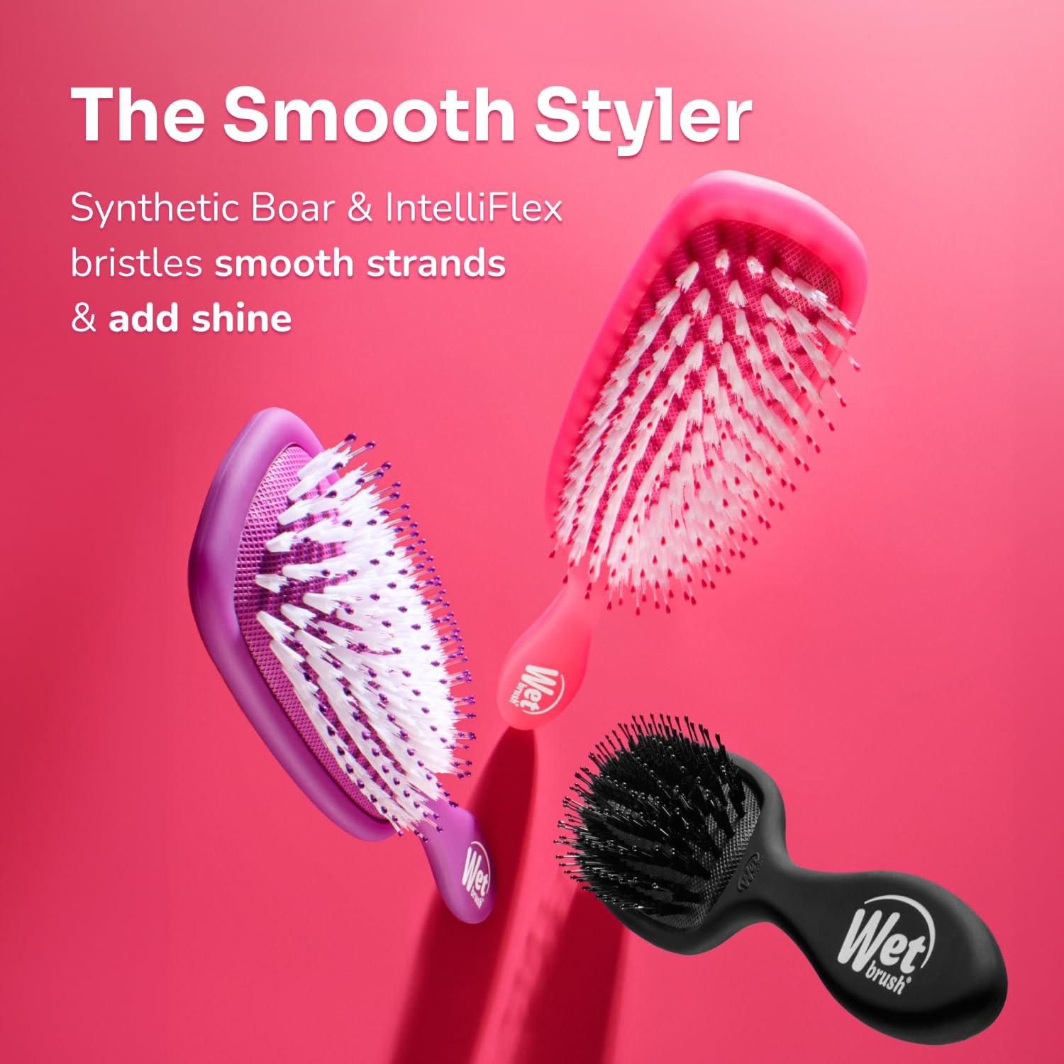 Cepillo Wet Brush Shine Enhancer Rosa - Cerdas IntelliFlex