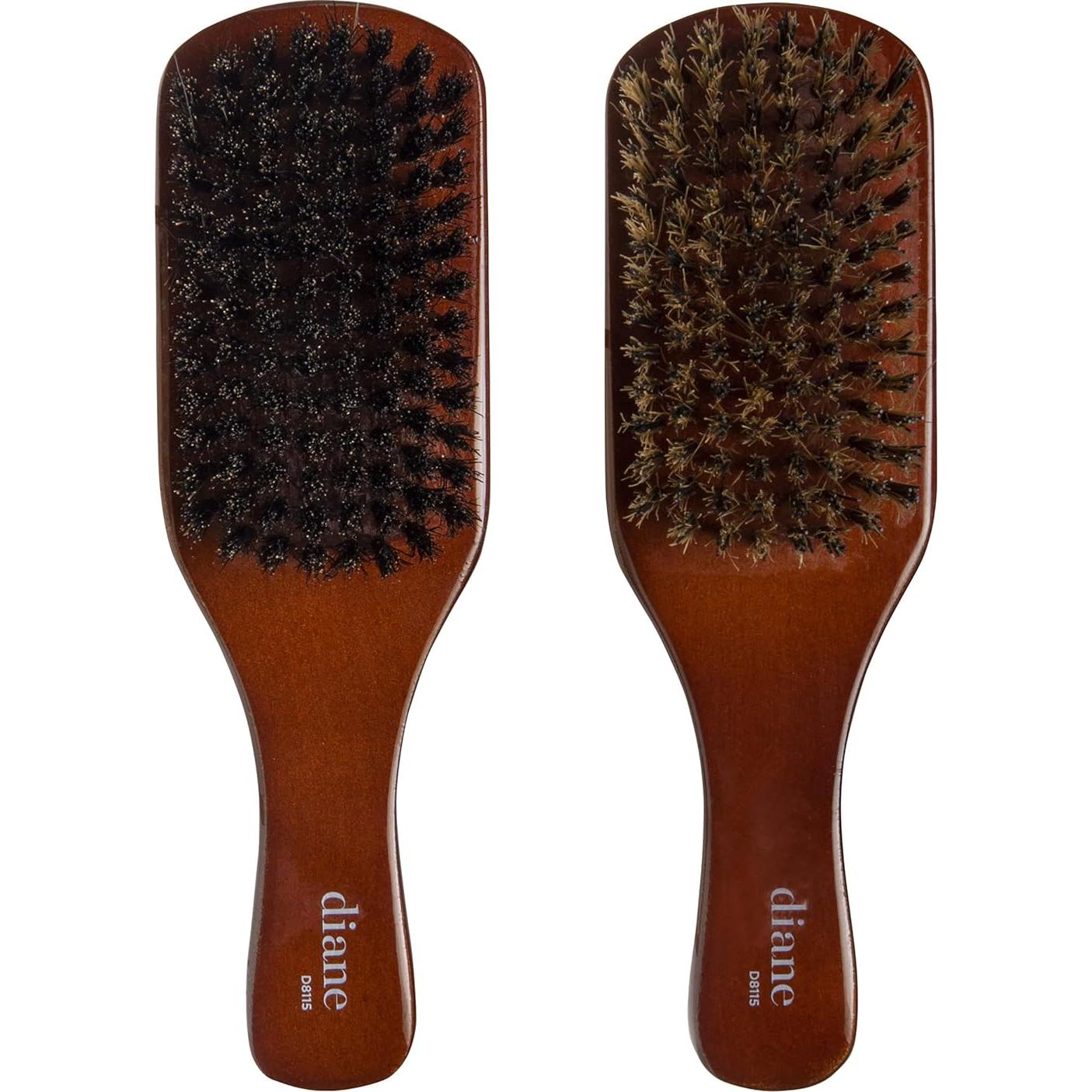 Cepillo Doble Cara Diane Premium Cerda de Jabalí para Cabello Grueso