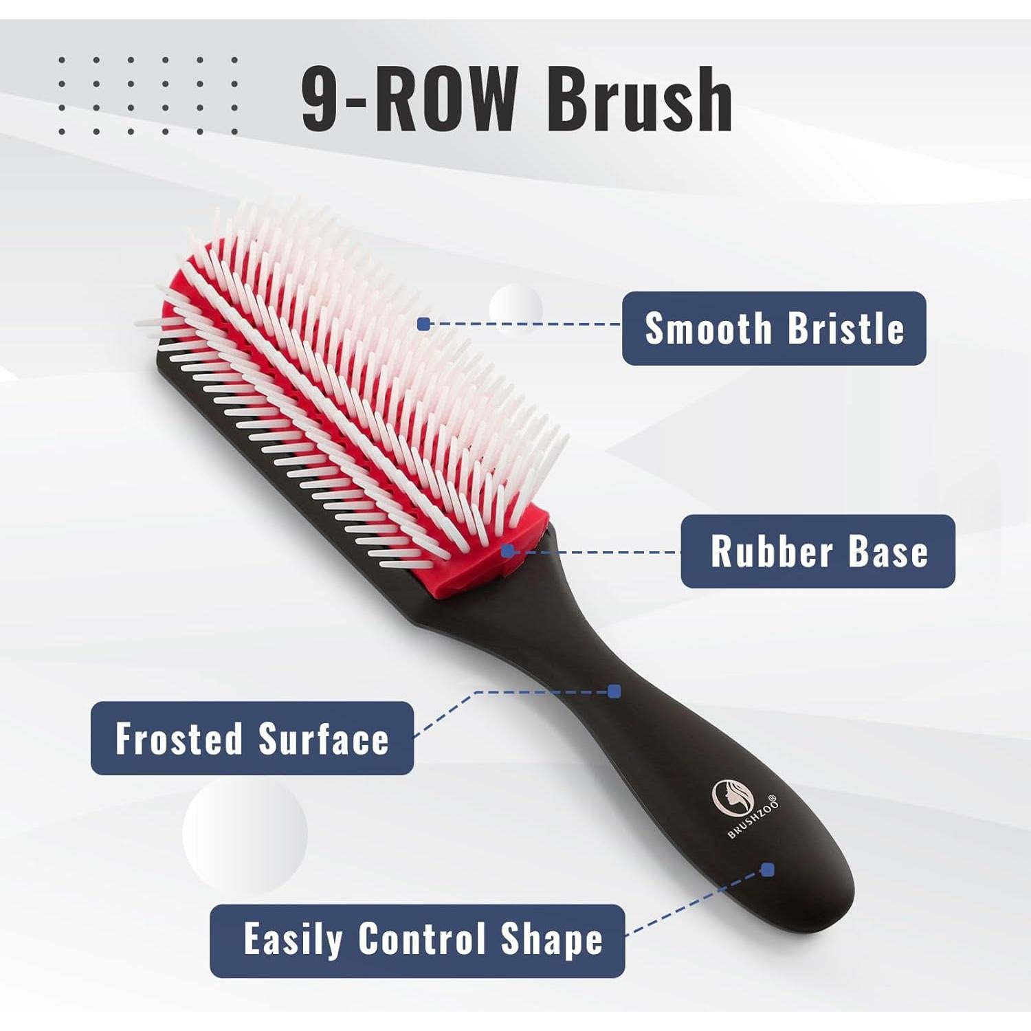 Juego de Cepillos Desenredantes BRUSHZOO con Botella Spray