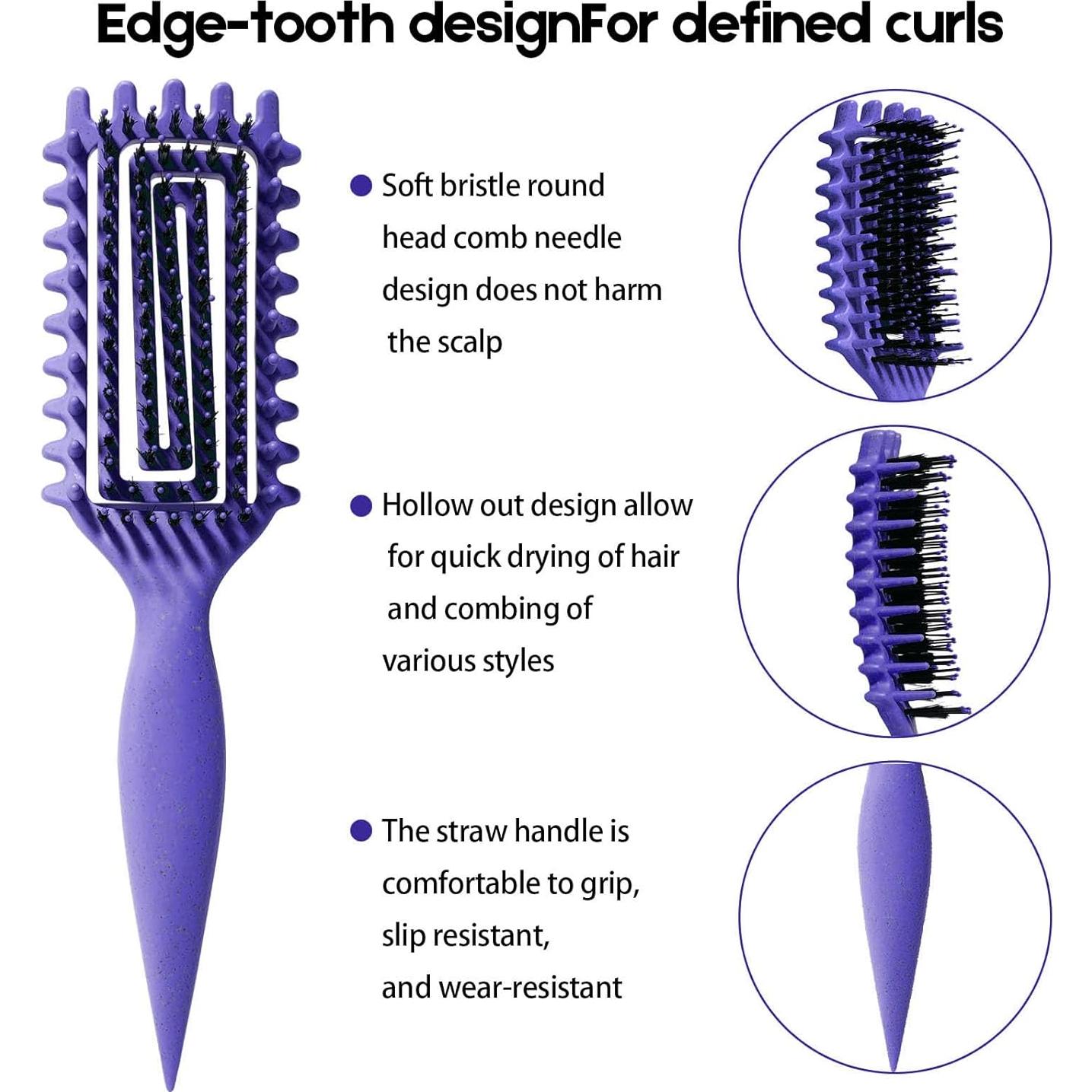 Cepillo Definidor de Rizos Candybrush Púrpura 25.9x5.8cm