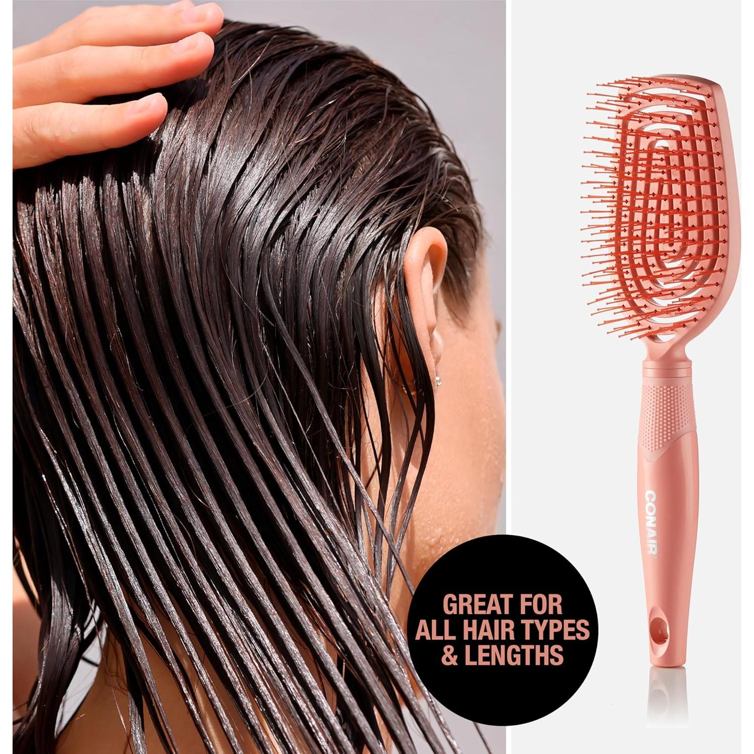Cepillo desenredante Conair Dual Flex para cabello y cuero cabelludo