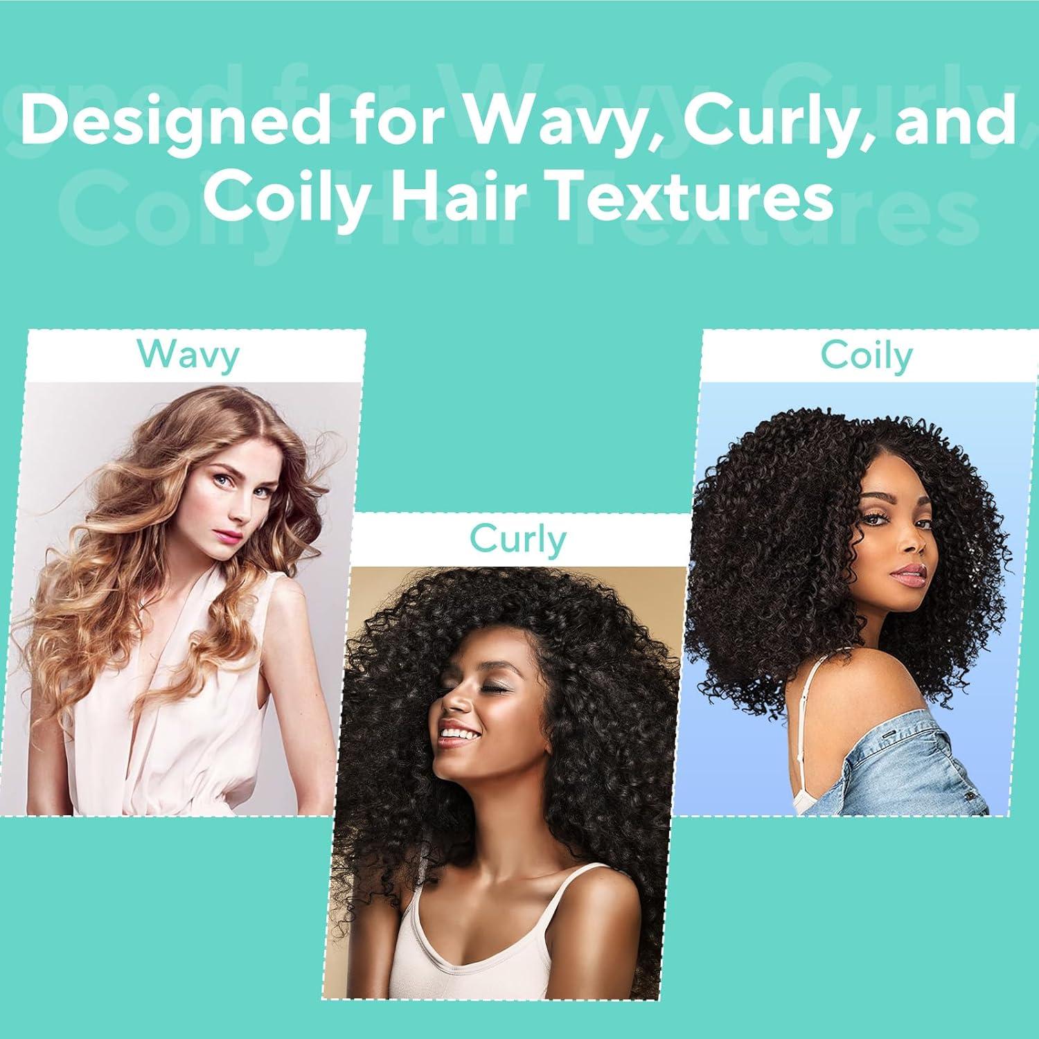 Cepillo Definidor de Rizos QYuekar Verde 23.6x6.6cm