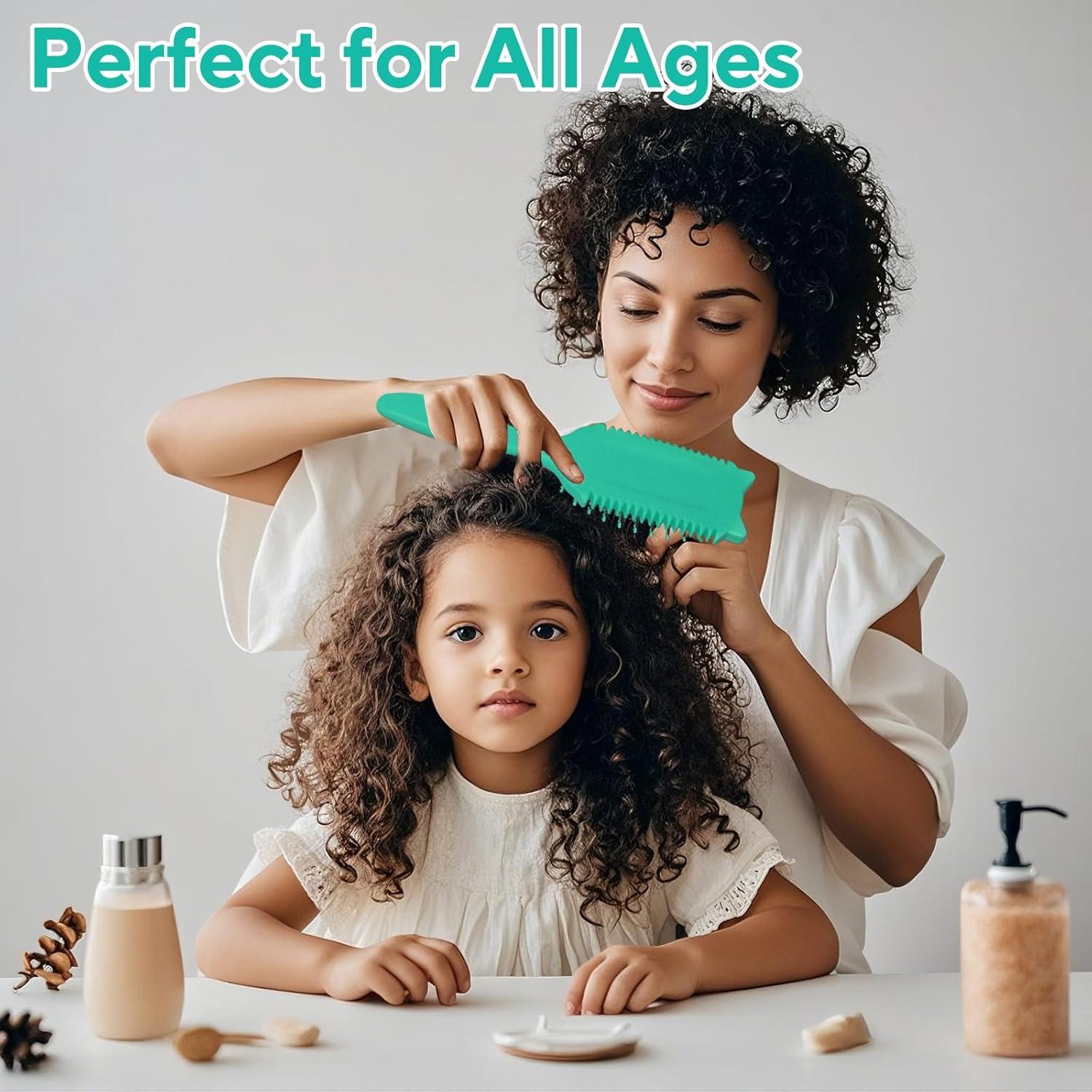 Cepillo Definidor de Rizos QYuekar Verde 23.6x6.6cm