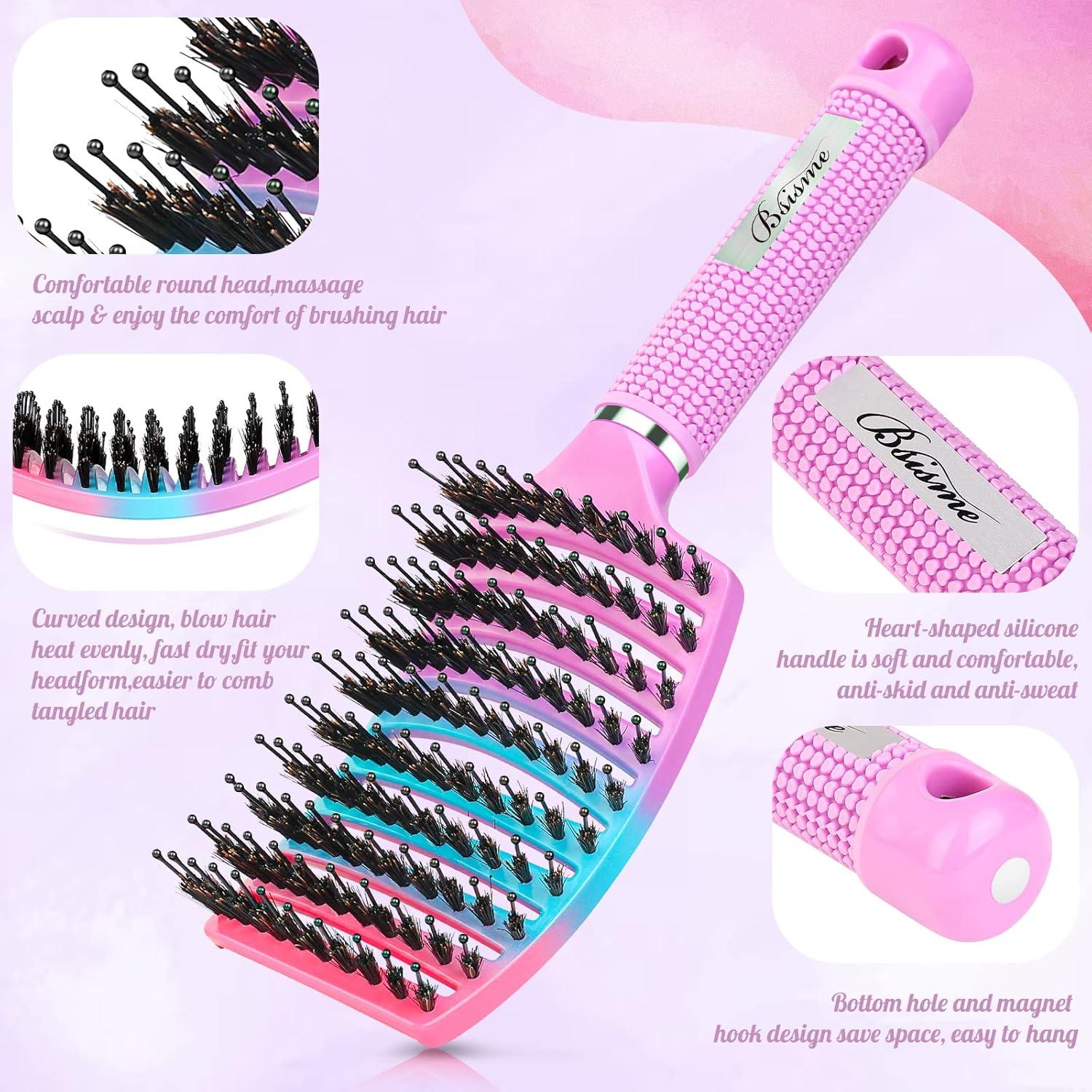 Cepillo Ventilado Curvado Bsisme para Secado Rápido Cabello