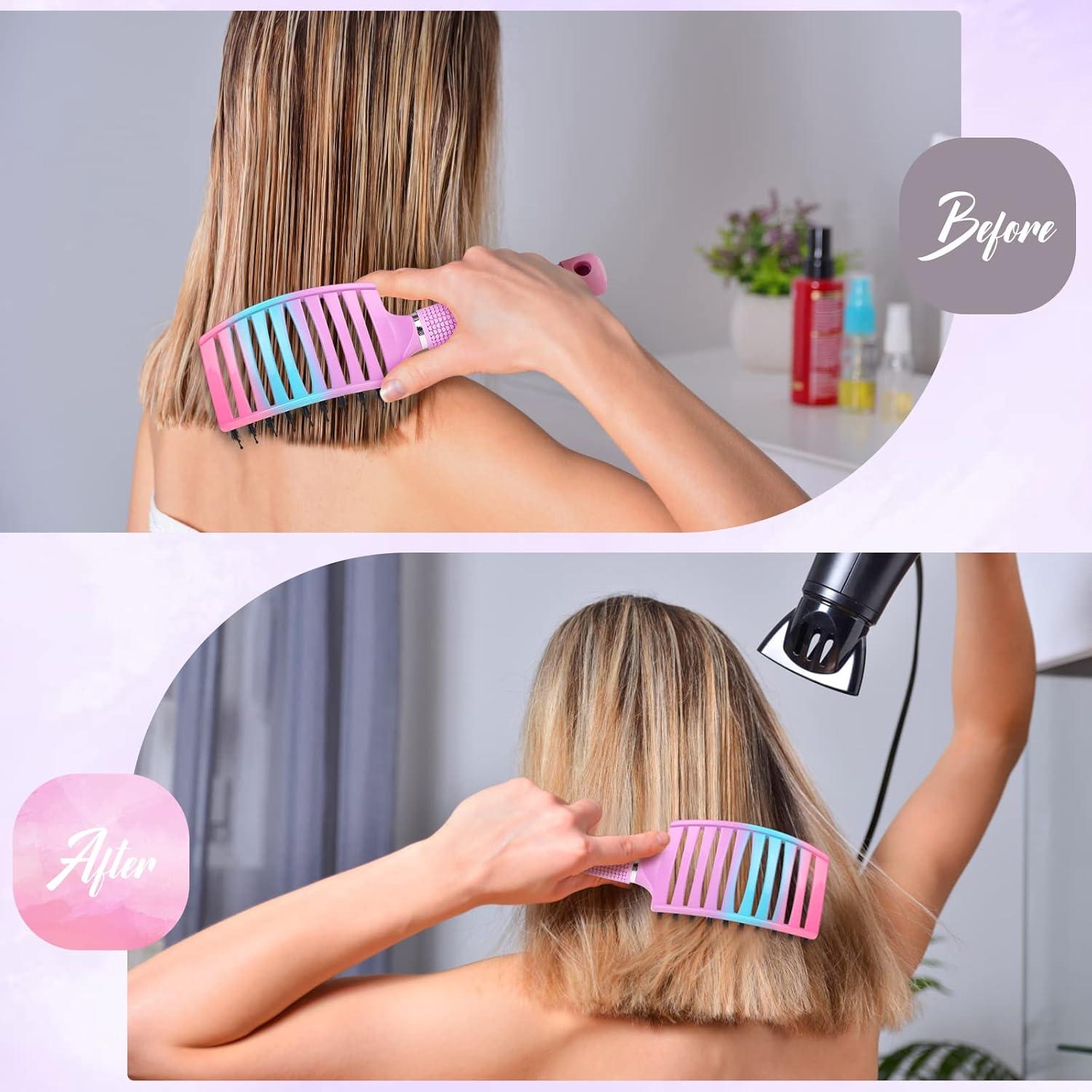 Cepillo Ventilado Curvado Bsisme para Secado Rápido Cabello
