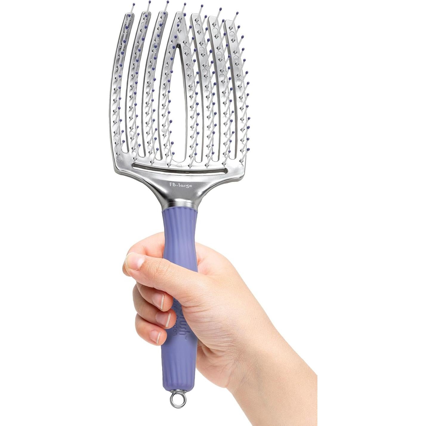 Cepillo de Dedos Olivia Garden Curvado Ventilado 26.67cm