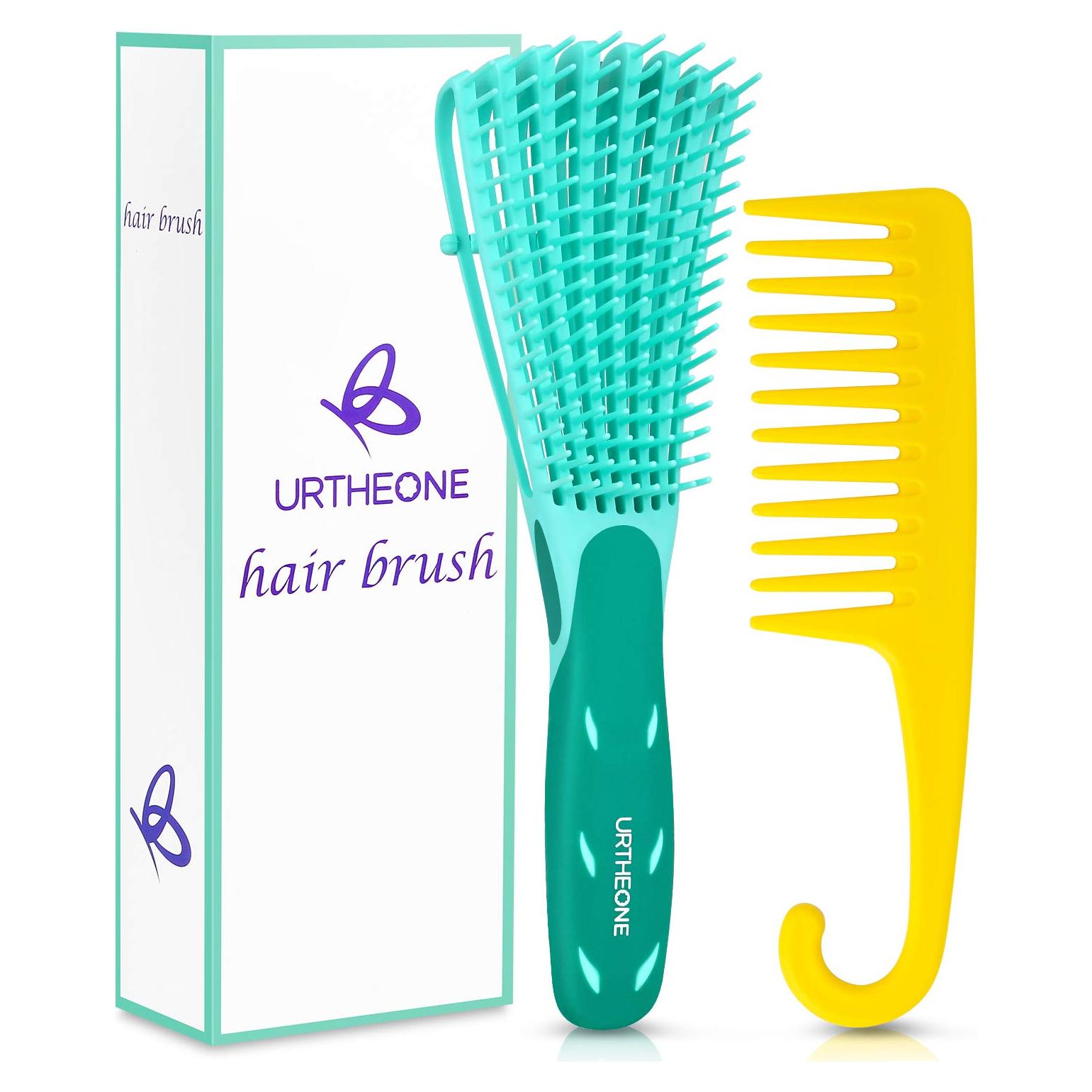 Set Cepillo Desenredante URTHEONE para Cabello Rizado 3a-4c