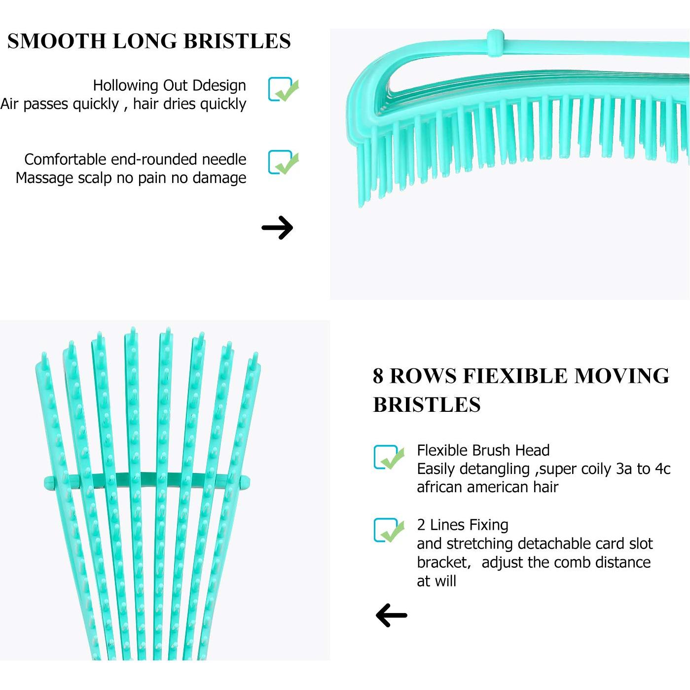 Set Cepillo Desenredante URTHEONE para Cabello Rizado 3a-4c