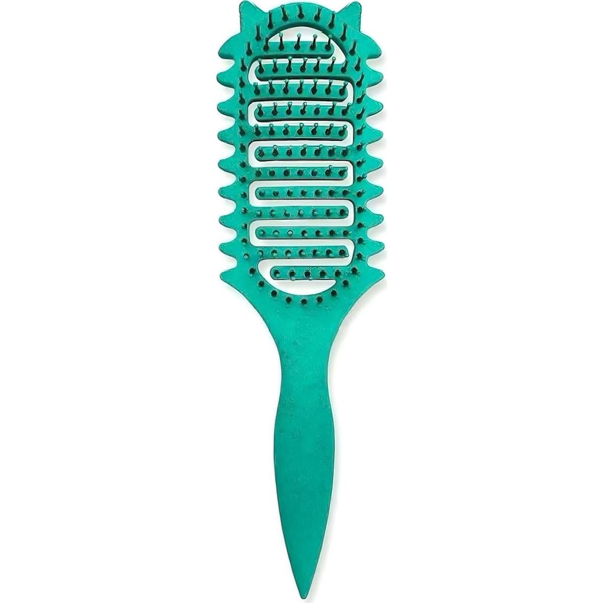 Cepillo Definidor de Rizos CZG Verde para Cabello Rizado