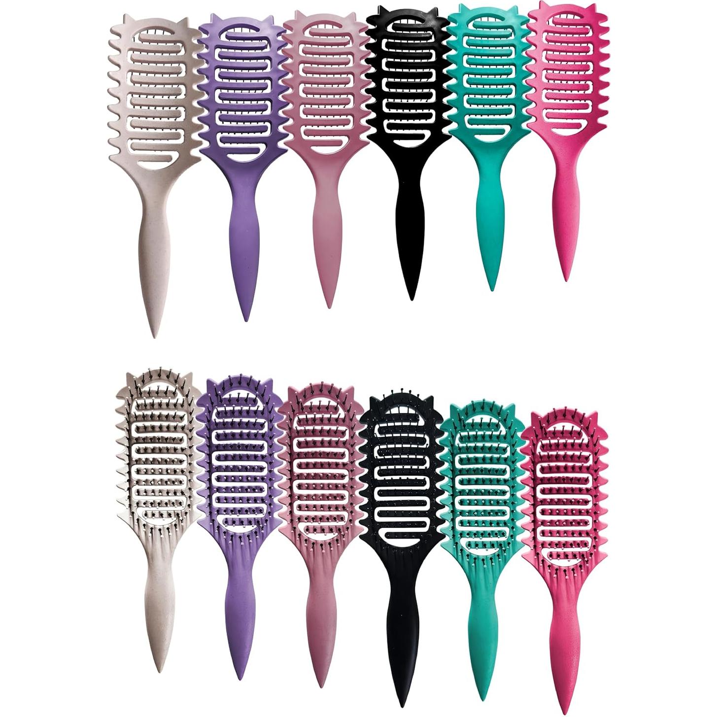 Cepillo Definidor de Rizos CZG Verde para Cabello Rizado