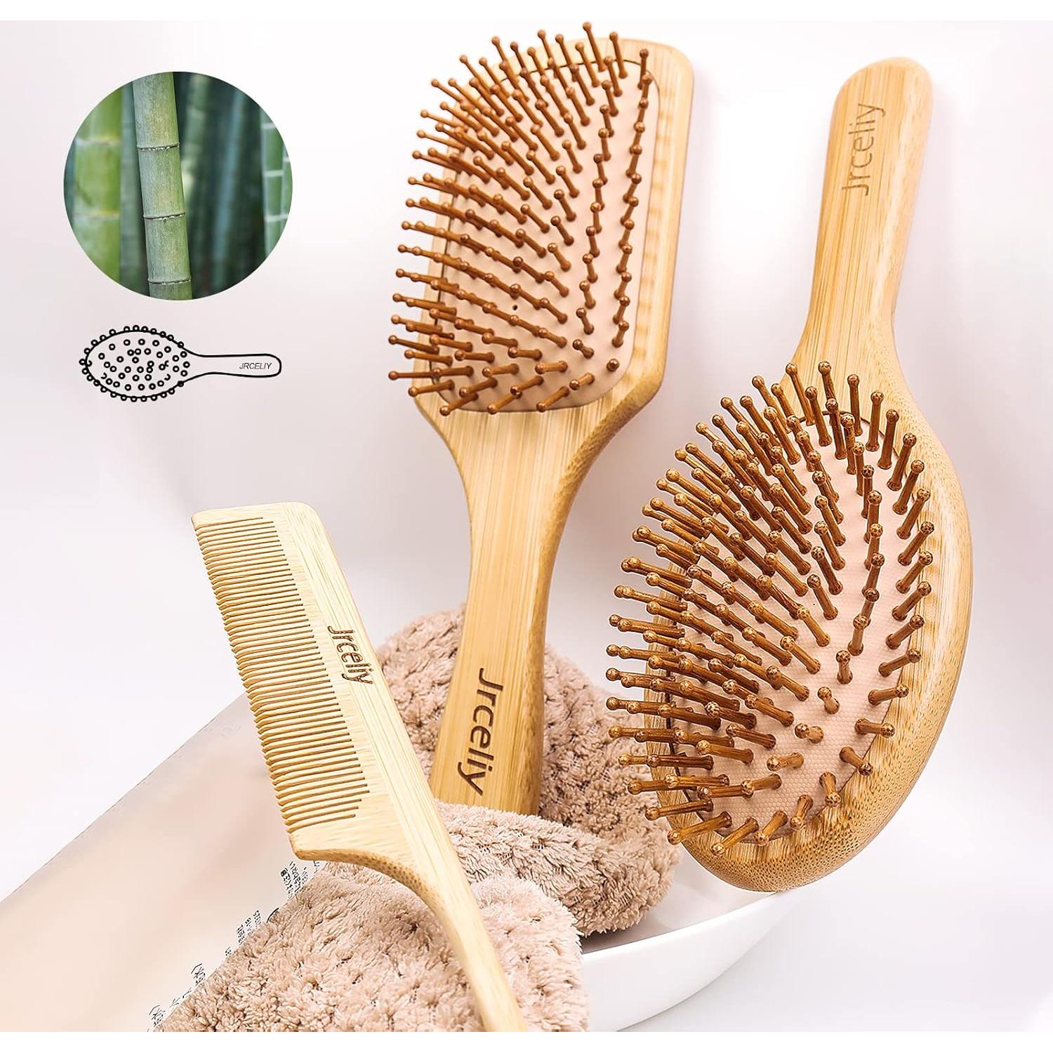 Juego de Cepillos de Pelo de Bambú Jrceliy - 3 Piezas