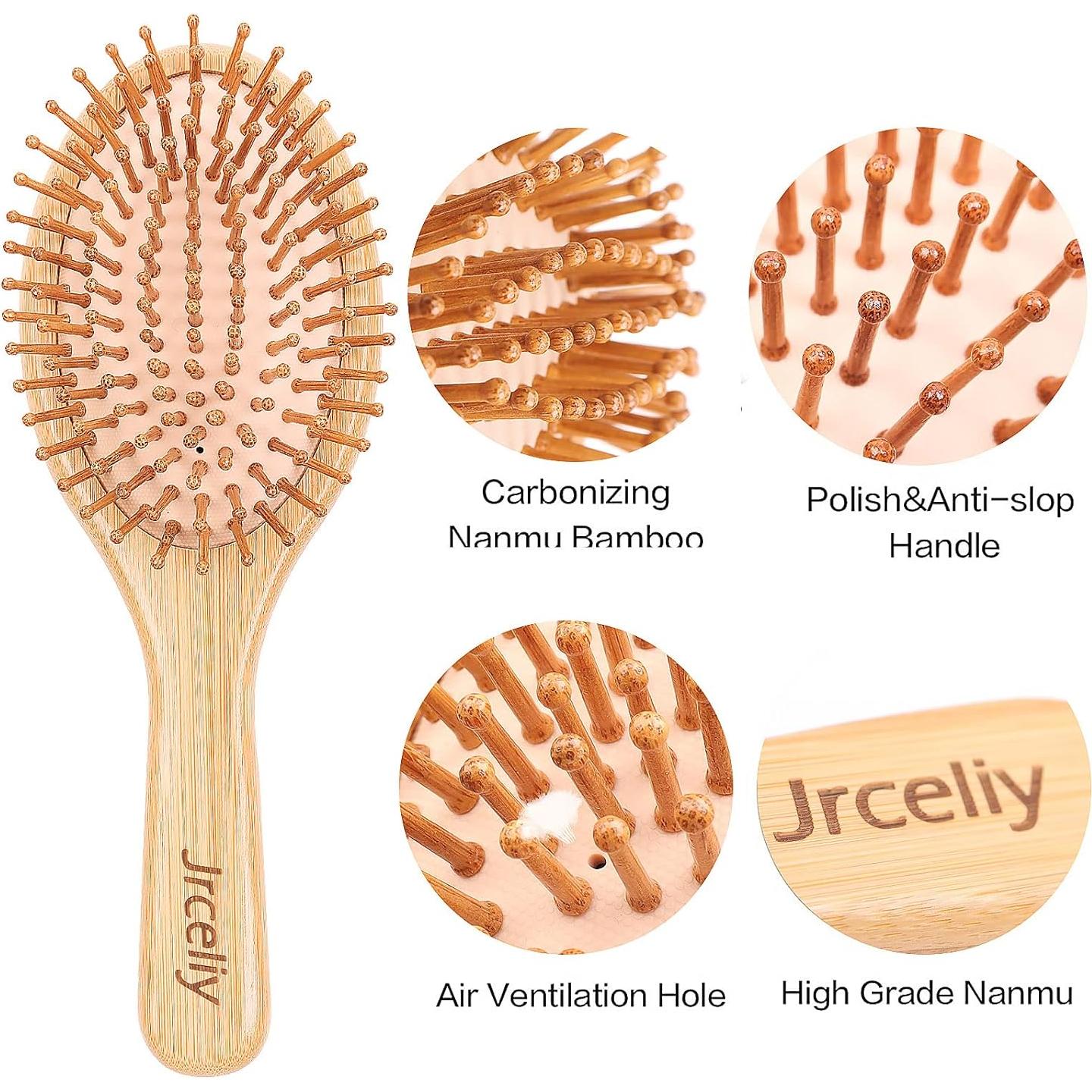 Juego de Cepillos de Pelo de Bambú Jrceliy - 3 Piezas