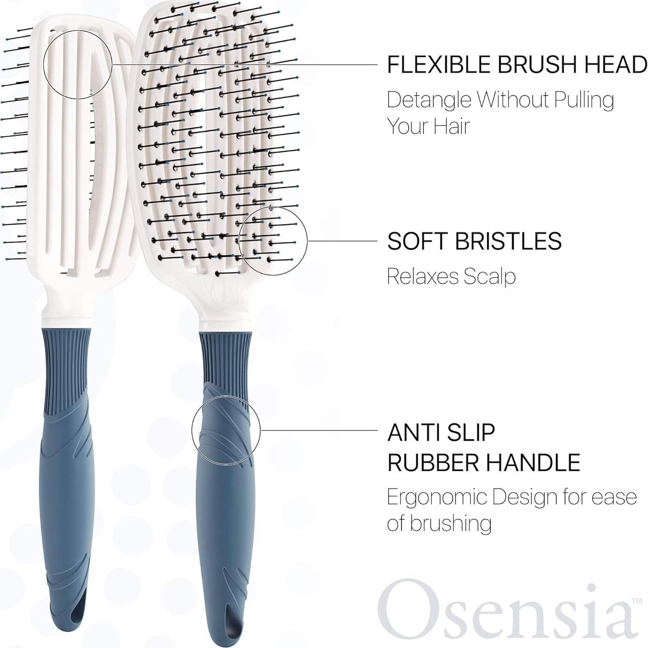 Cepillo Desenredante Osensia FB para Cabello Rizado 30cm