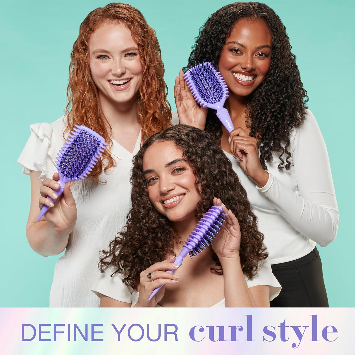 Cepillo para Cabello Conair Curl Define Pro - Doble Ventilación - Púrpura