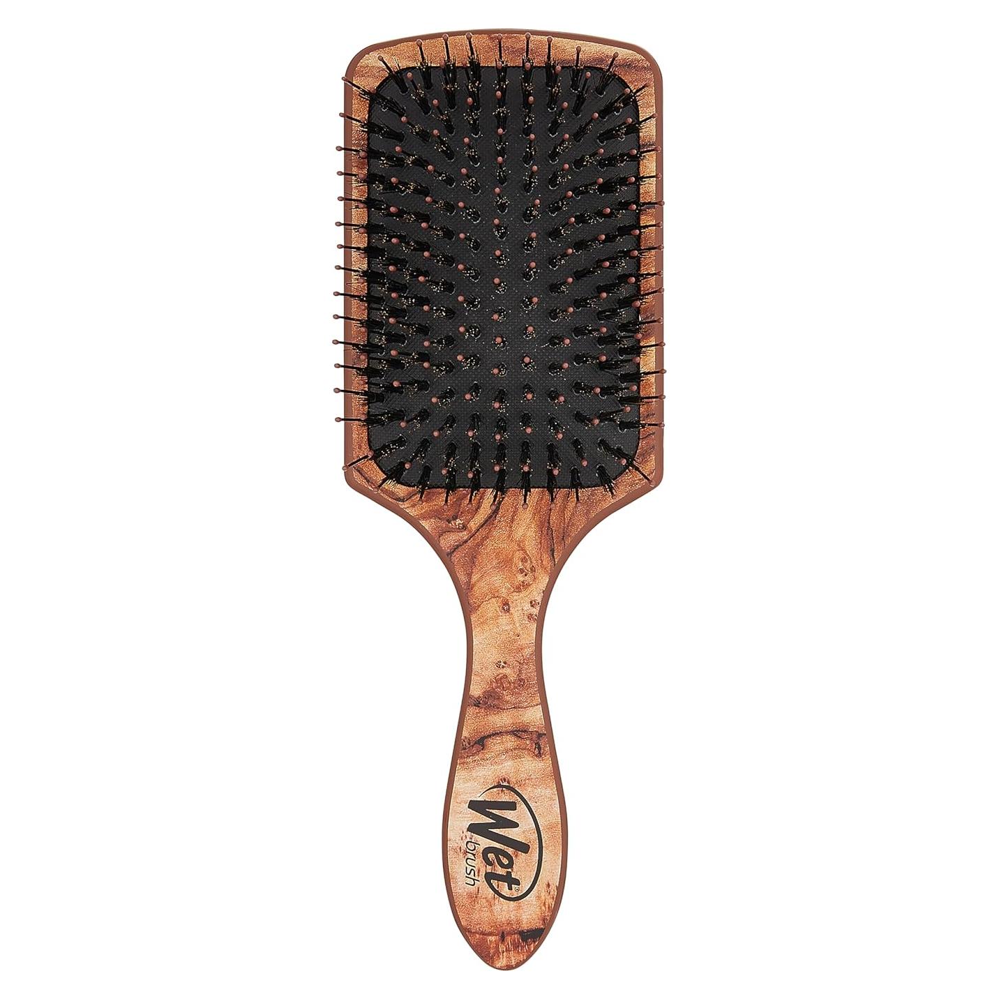 Cepillo de Pelo Wet Brush Madera Tradicional Cerdas Suaves