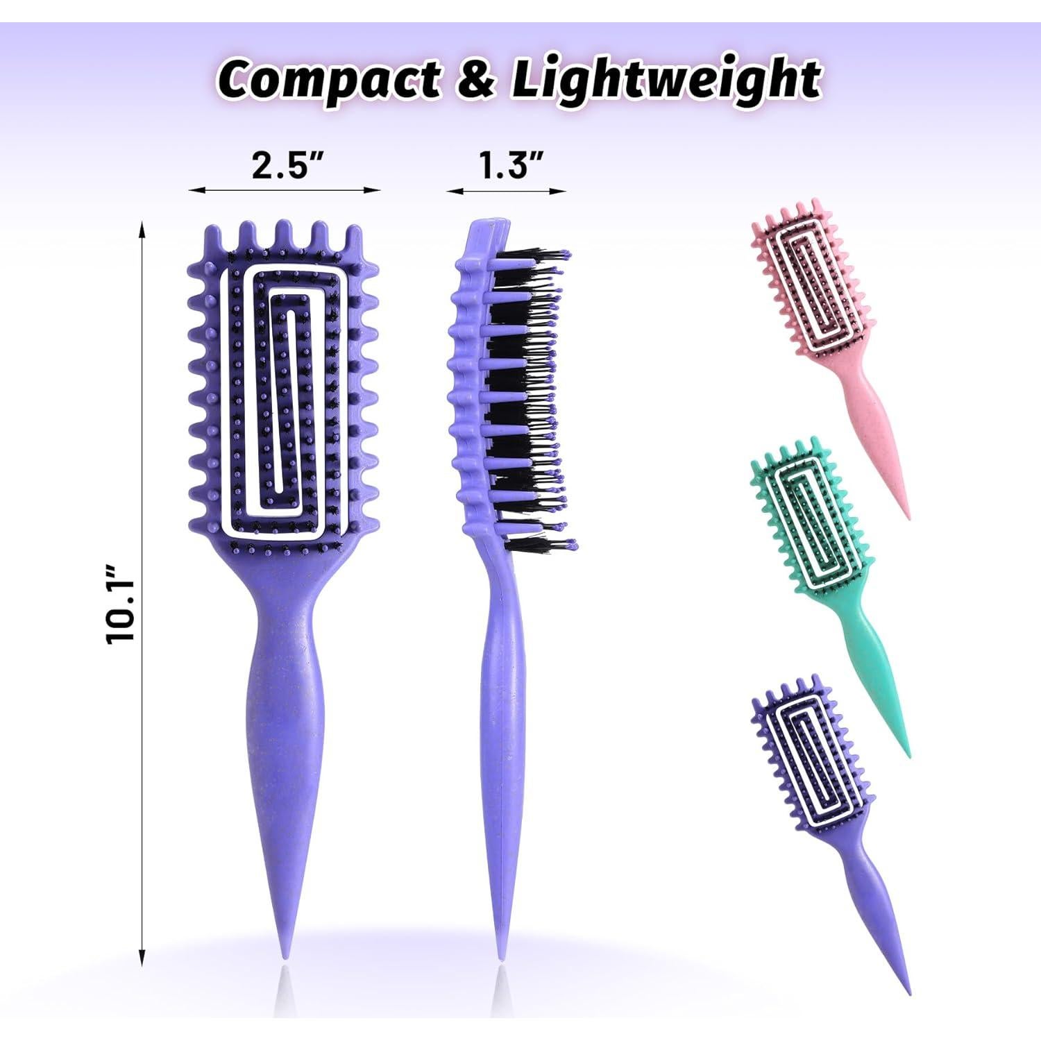 Cepillo Ventilado para Cabello Rizado GTWRMXT - Púrpura