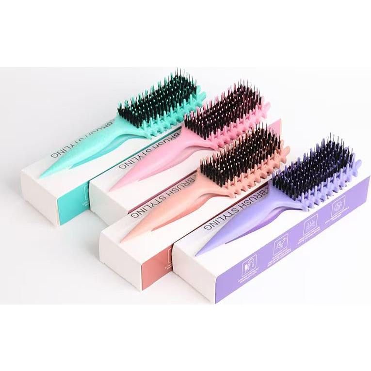 Cepillo Ventilado para Cabello Rizado GTWRMXT - Púrpura