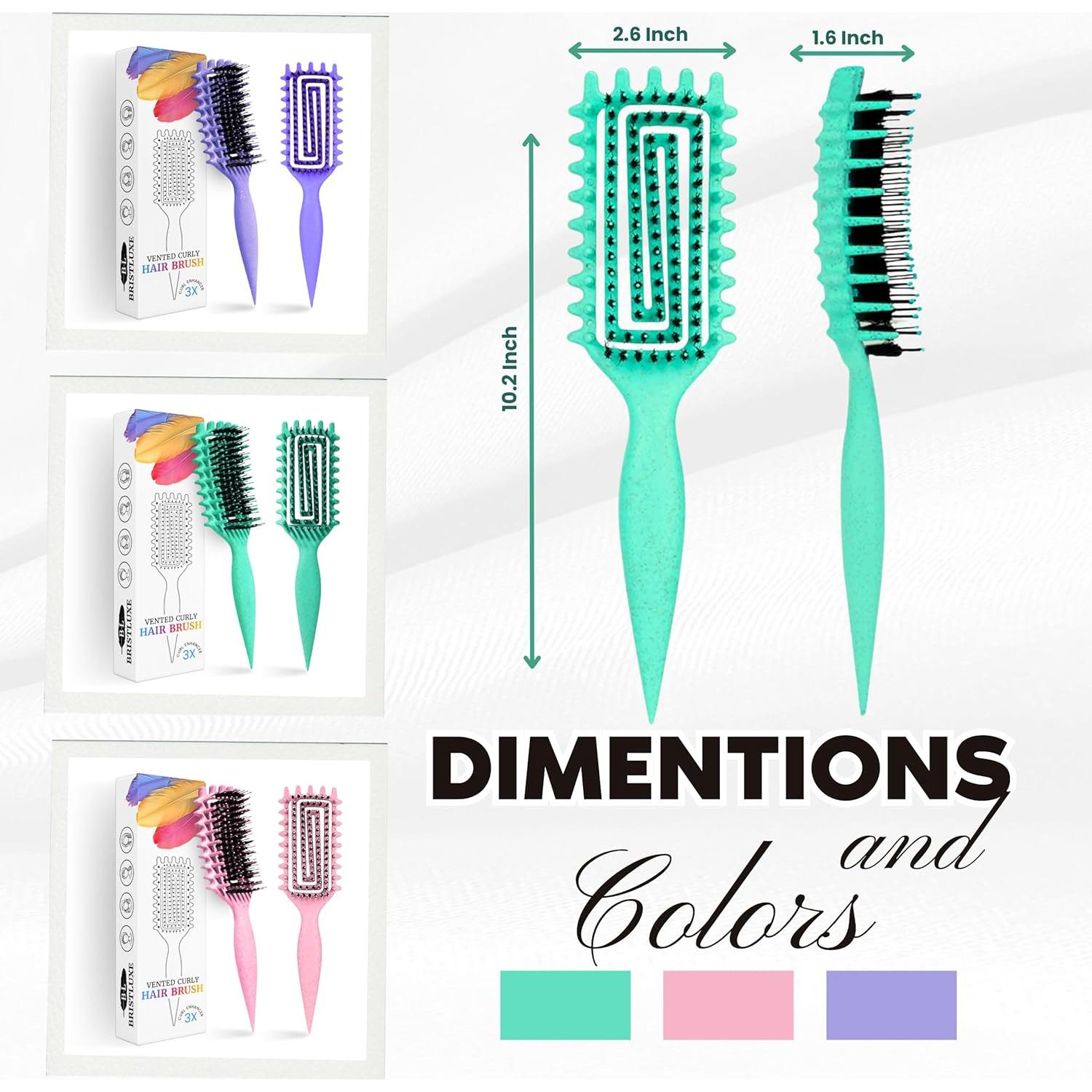 Cepillo Definidor de Rizos BRISTLUXE Ventilado Unisex 26cm