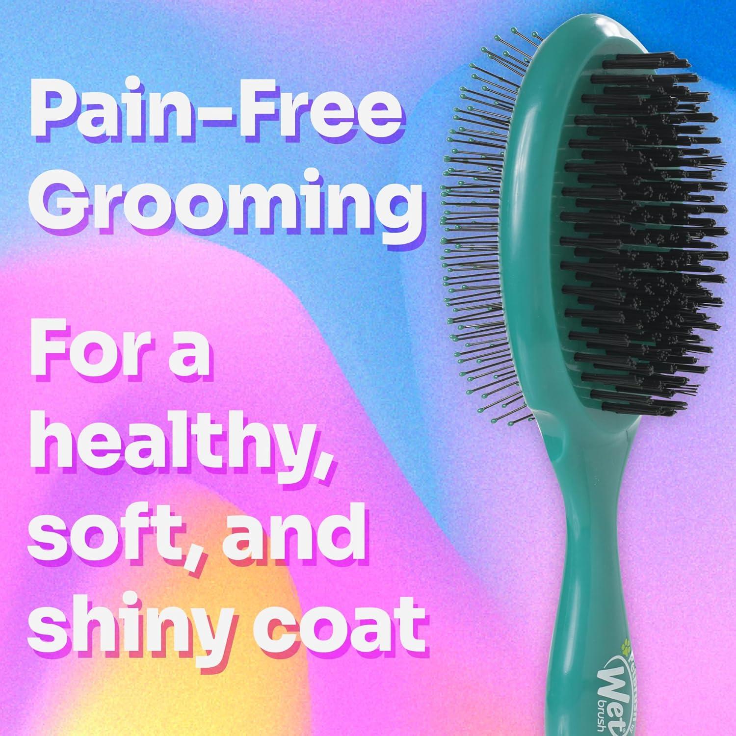 Cepillo Desenredante 2-en-1 Wet Brush para Mascotas - Verde