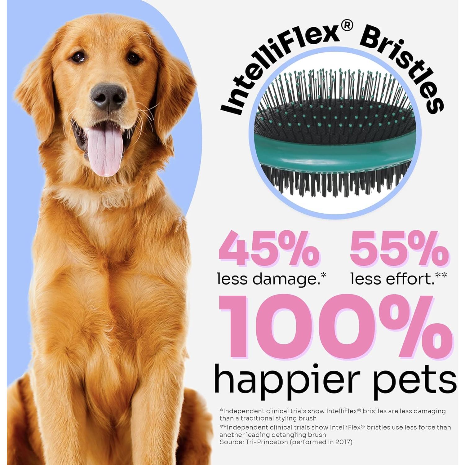 Cepillo Desenredante 2-en-1 Wet Brush para Mascotas - Verde