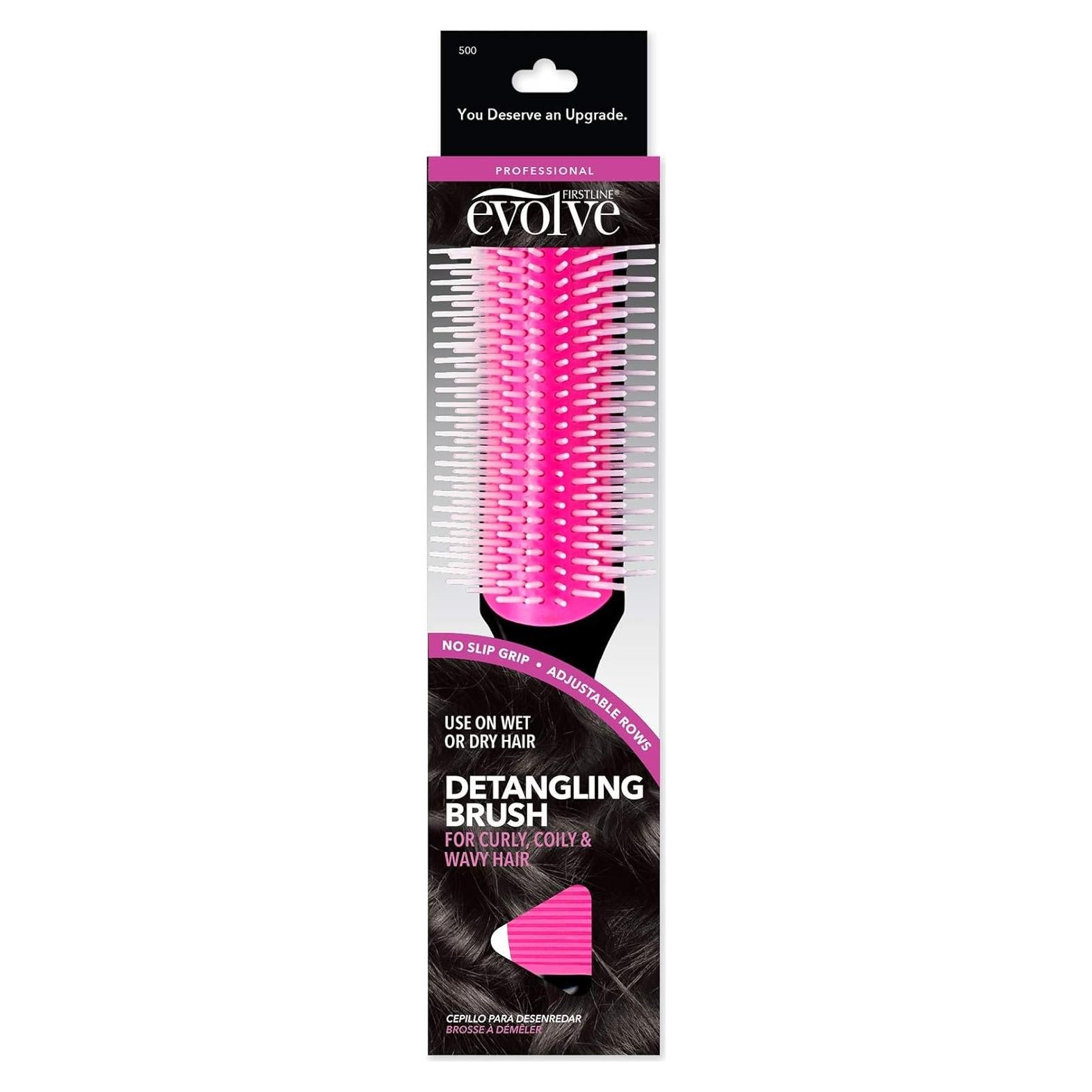 Cepillo Desenredante Evolve Firstline para Cabello Rizado