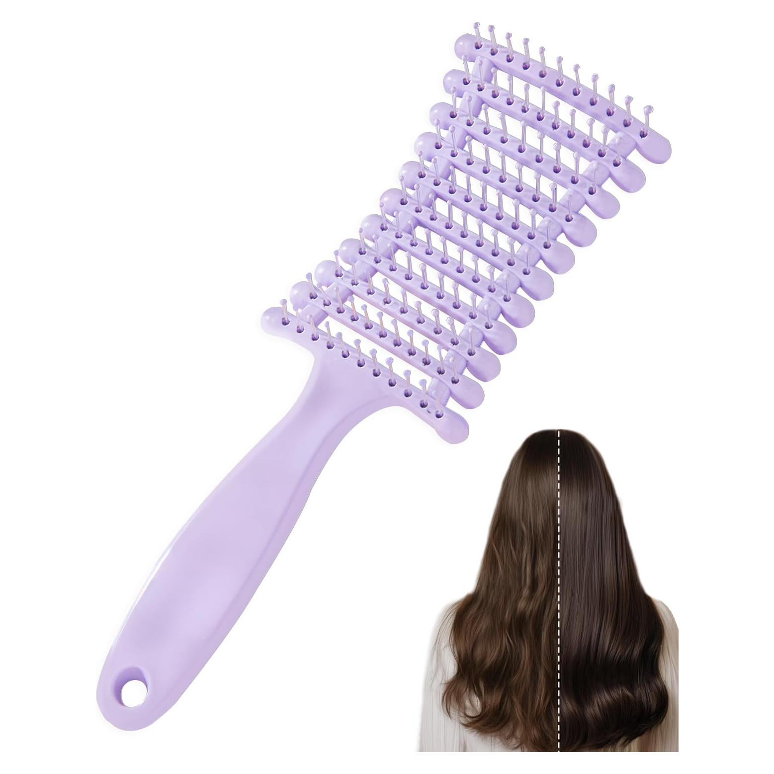 Cepillo Desenredante Qi para Cabello Natural y Rizado - Púrpura