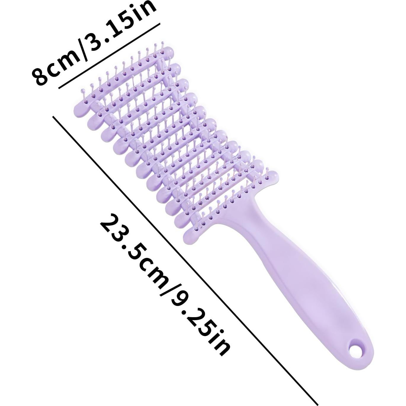 Cepillo Desenredante Qi para Cabello Natural y Rizado - Púrpura