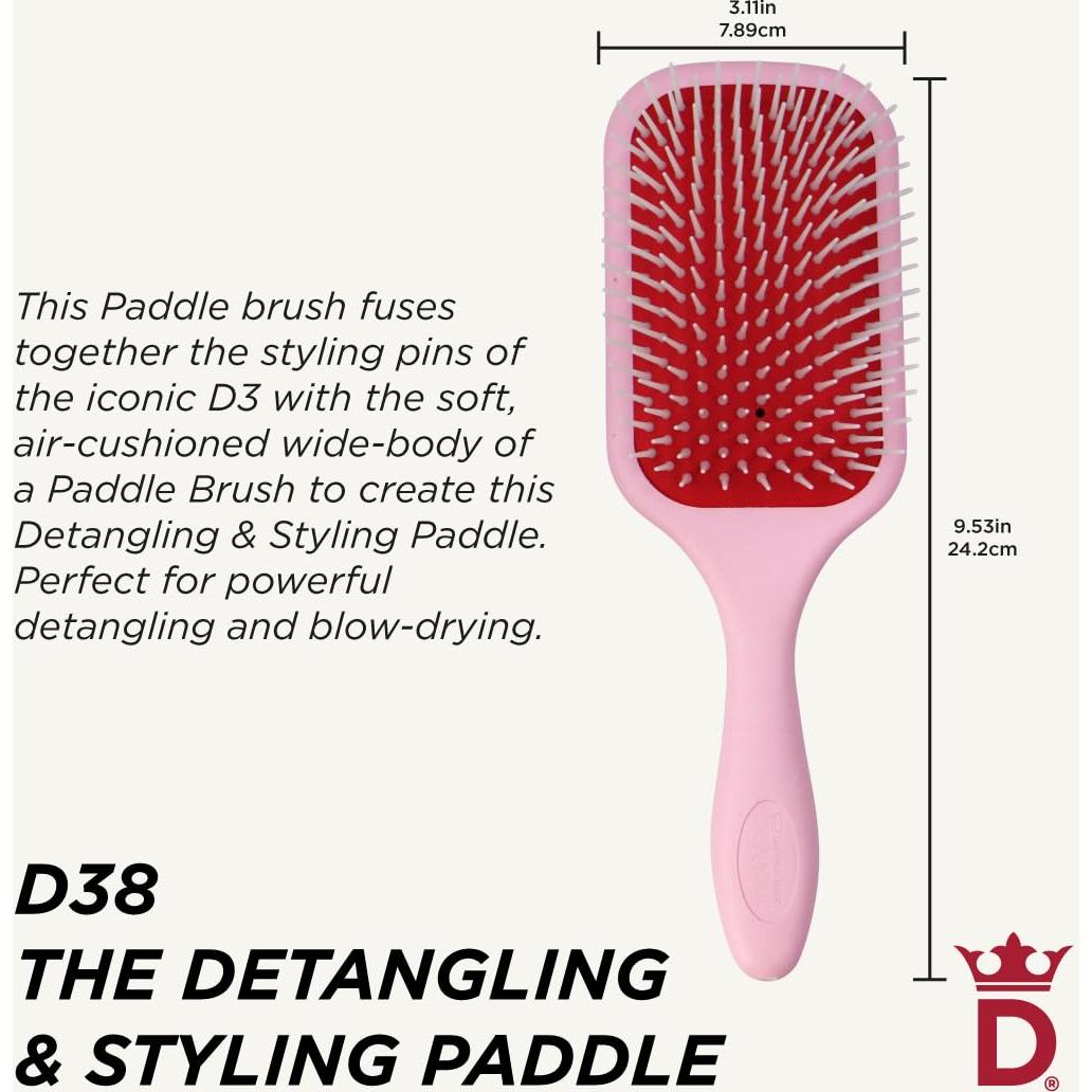 Cepillo de Paleta Denman D38 para Desenredar y Secar