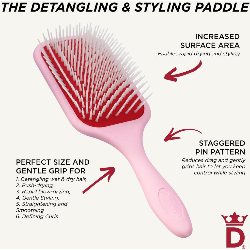 Cepillo de Paleta Denman D38 para Desenredar y Secar