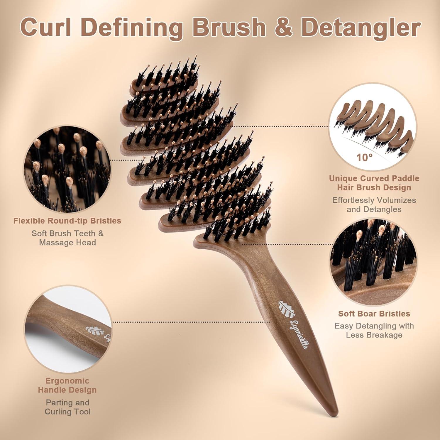 Cepillo desenredante Lynnieëlle para todo tipo de cabello