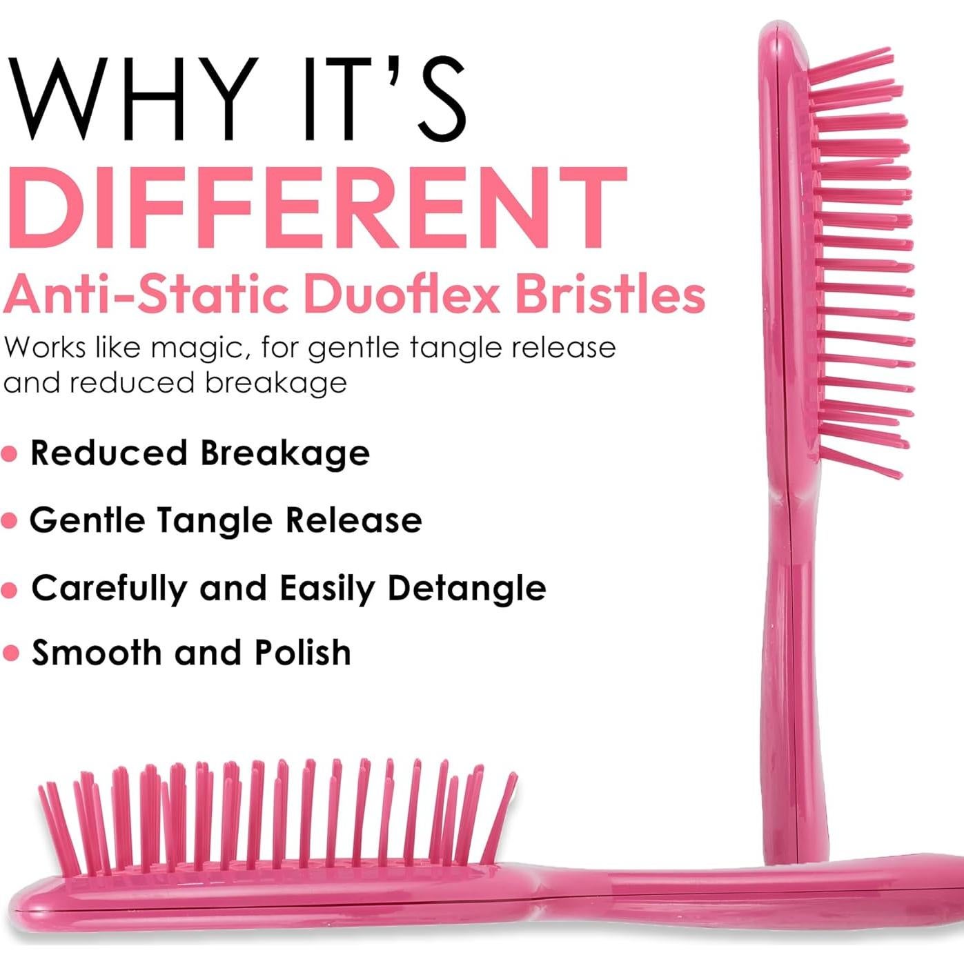 Cepillo Desenredante Ventilado The Beauty Project Rosa Fucsia